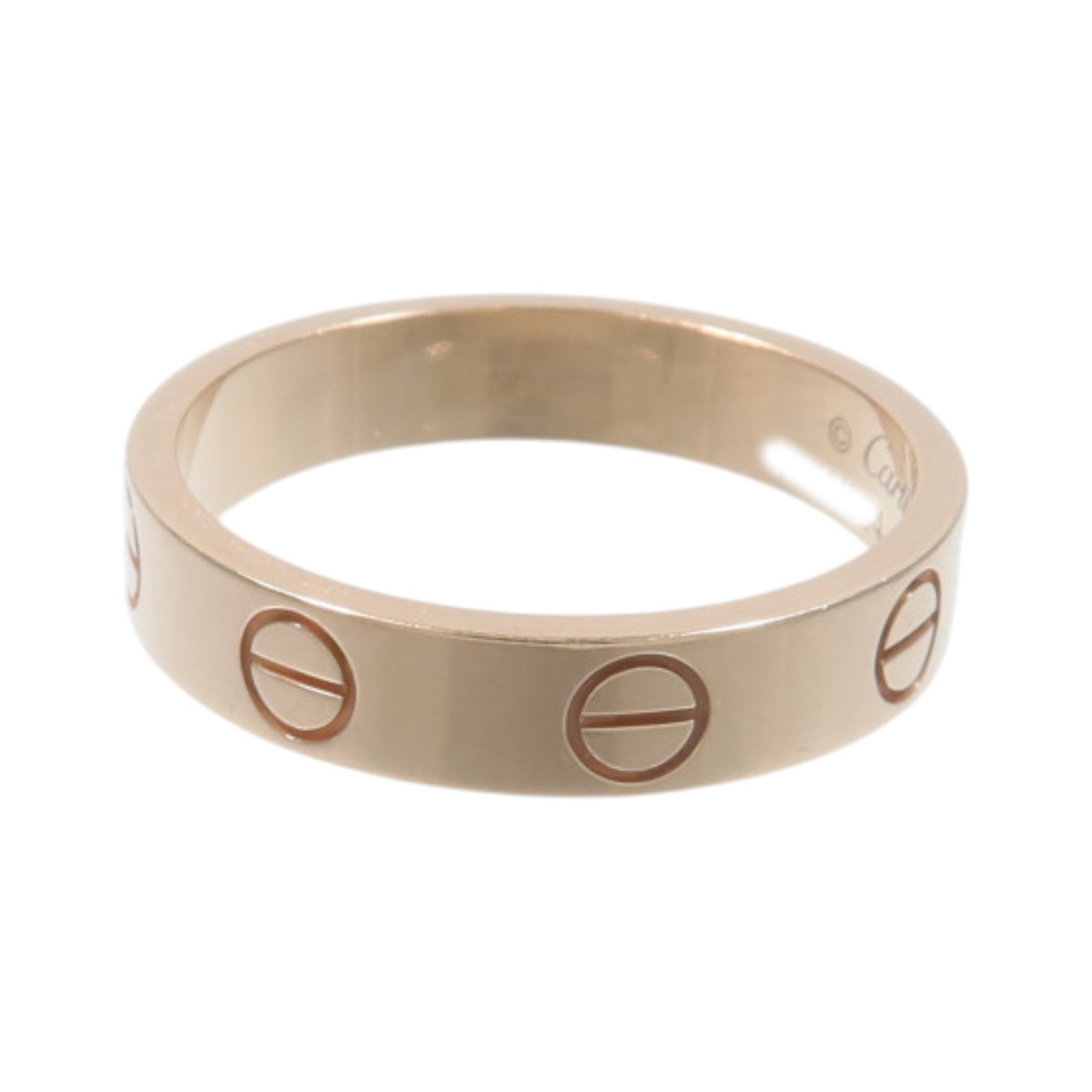 CARTIER 18K玫瑰金Mini Love Ring戒指