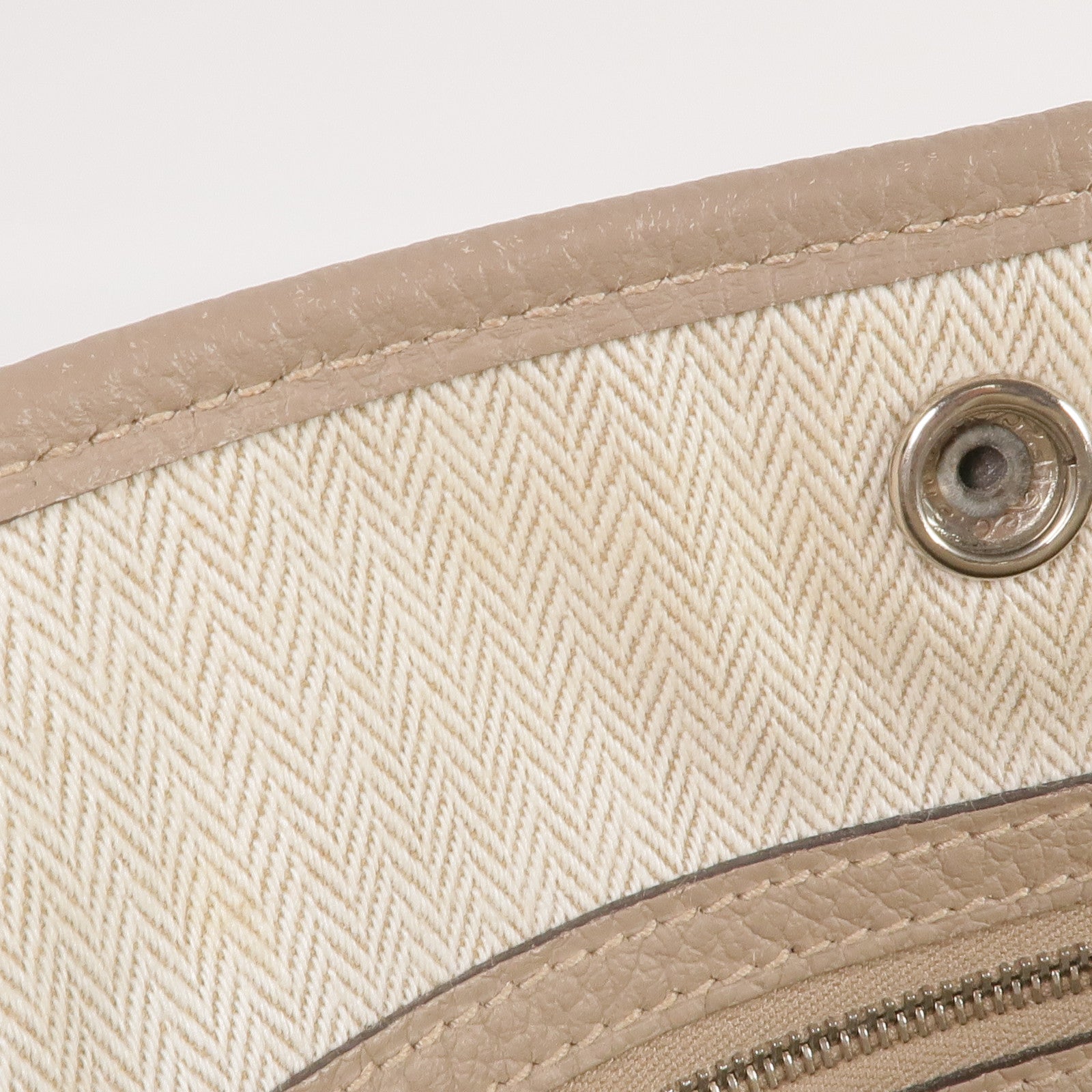 HERMES 【激減優惠】Negonda皮革Garden Party PM銀扣手挽袋Etoupe