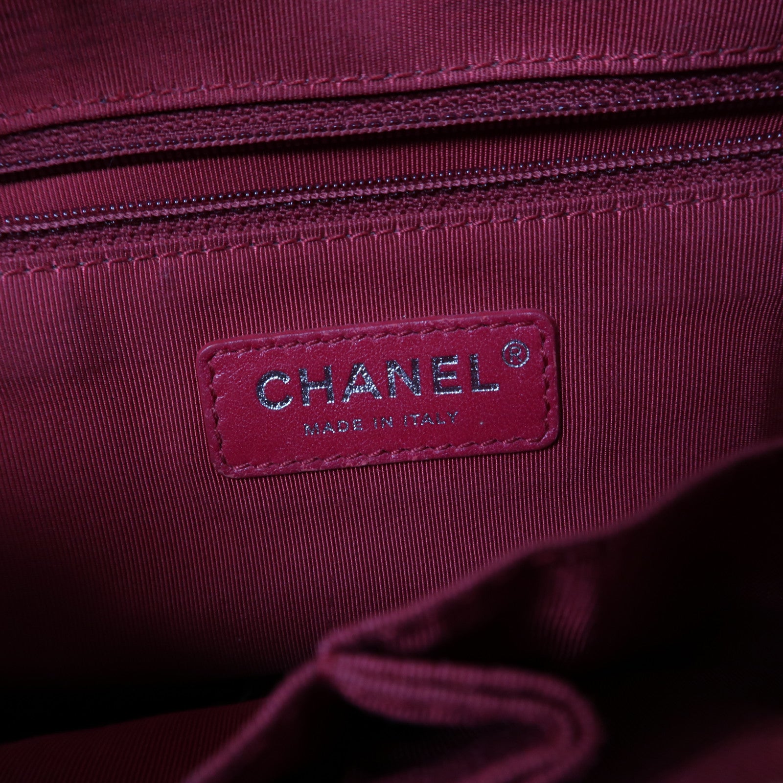 CHANEL 【激減優惠】菱格牛皮皮革Gabrielle鏈帶肩背袋藍色/黑色