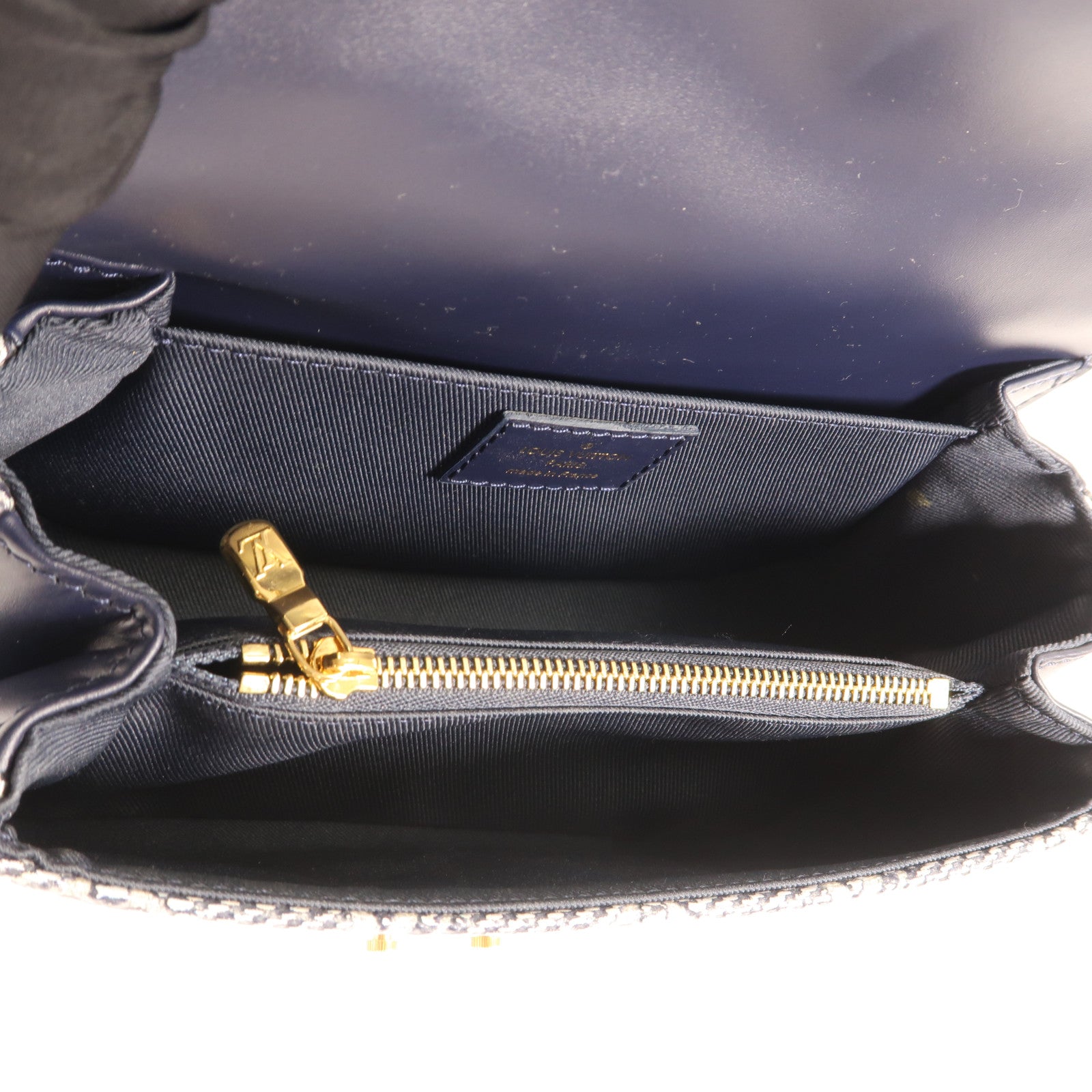 LOUIS VUITTON 塗層帆布Pochette Metis金扣手挽肩背兩用袋