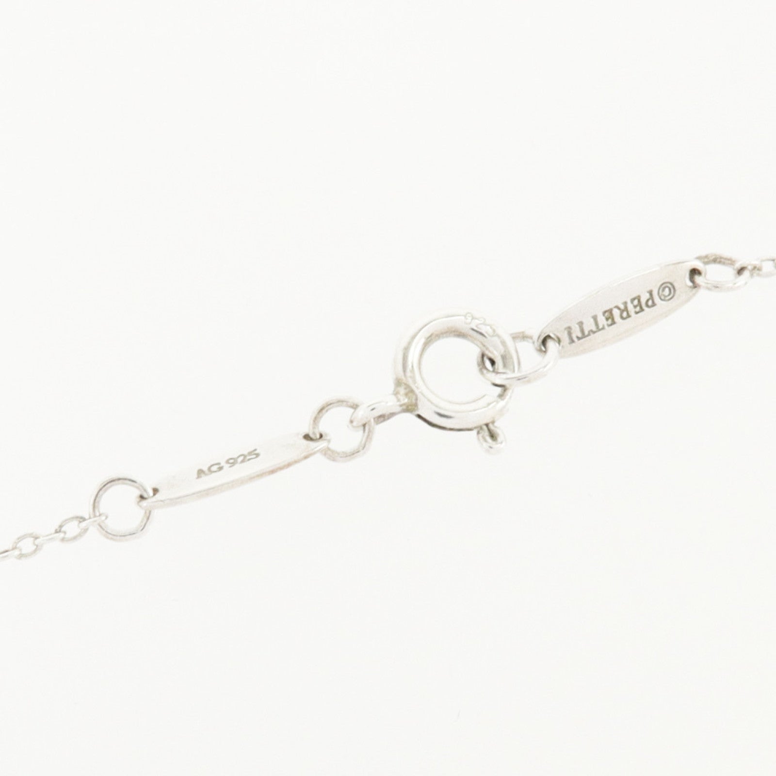 TIFFANY＆CO 925純銀Elsa Peretti Open Heart Necklace項鏈