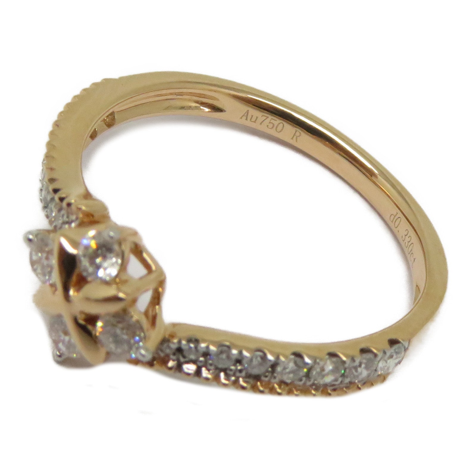 JEWELRY 【激減優惠】18K白金Diamond Ring 0.330ct鑽石戒指US#6.5