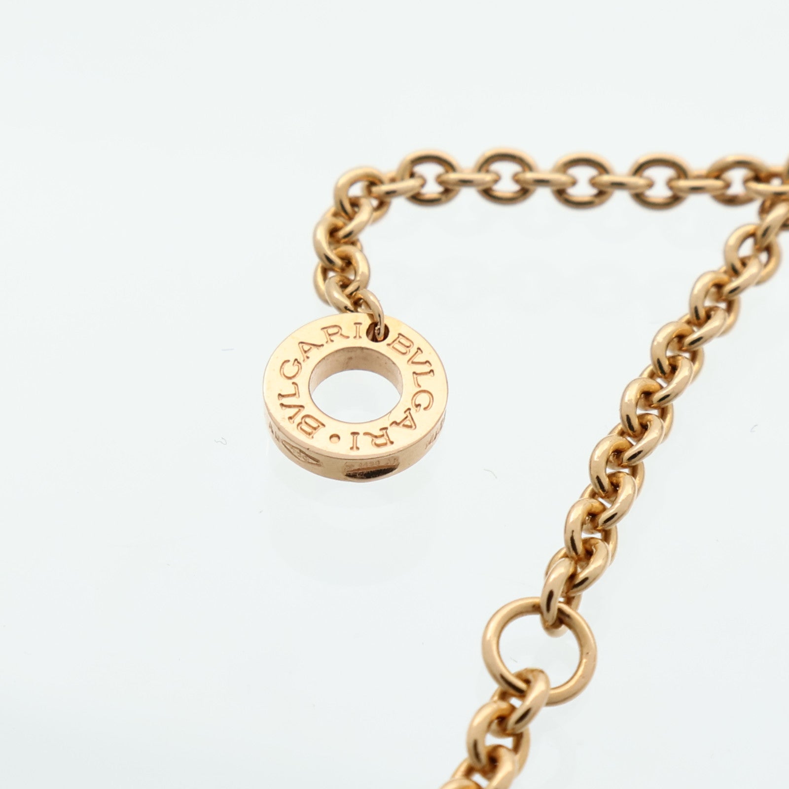 BVLGARI 18K玫瑰金Bvlgari Necklace縞瑪瑙項鍊