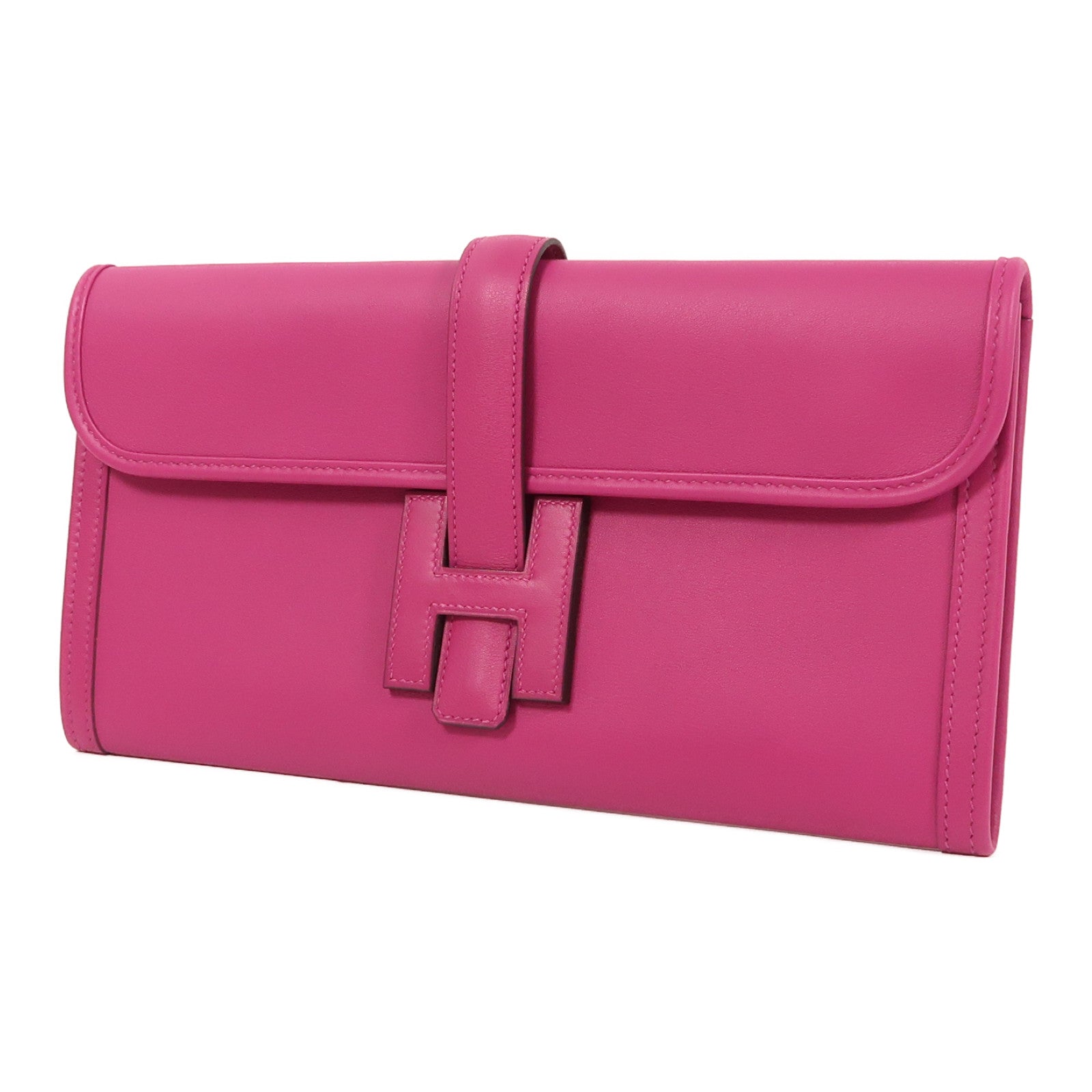 HERMES Swift皮革Jige Elan 29 Clutch手拿包木蘭粉色