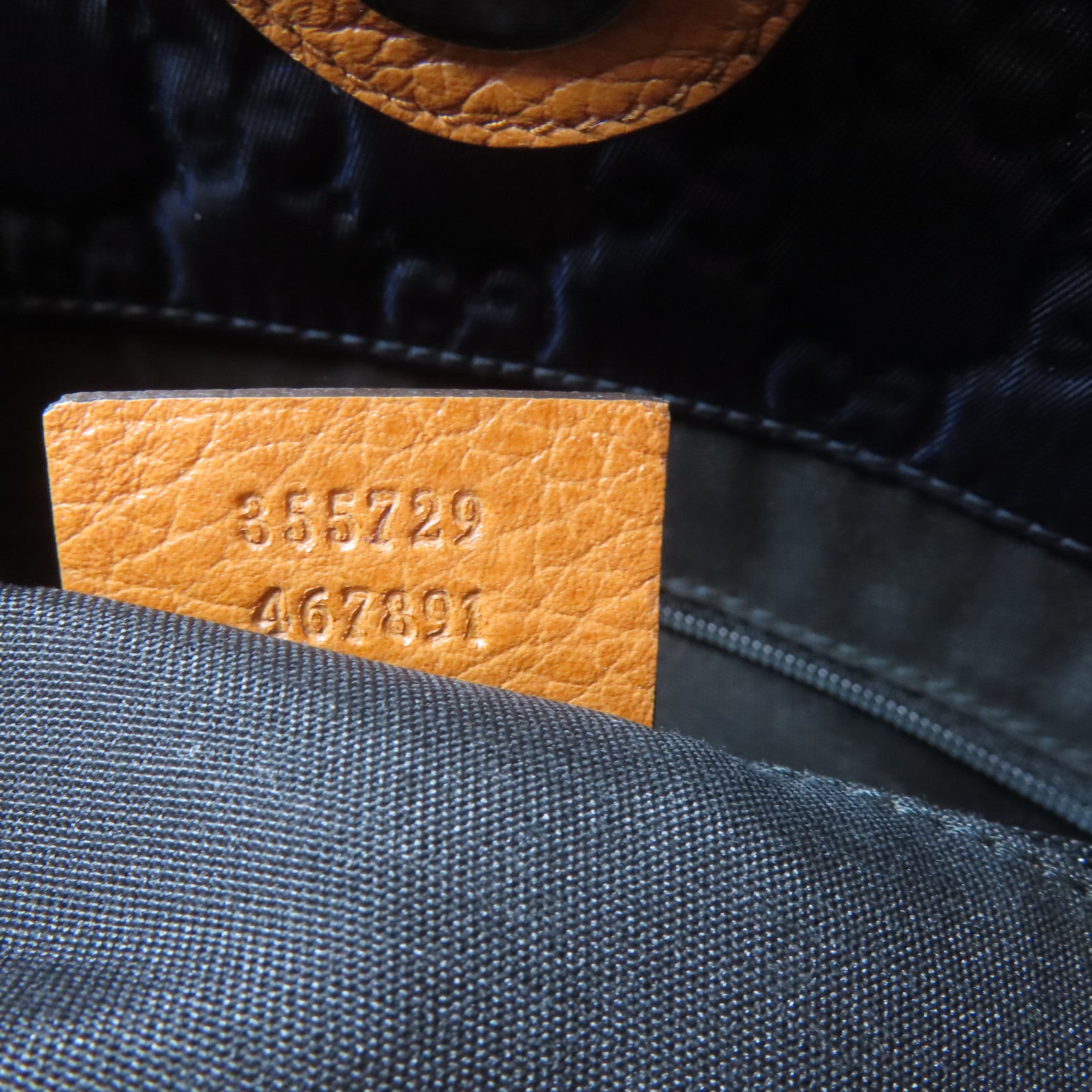 GUCCI 尼龍Guccissima Medium Tote手挽袋深藍色