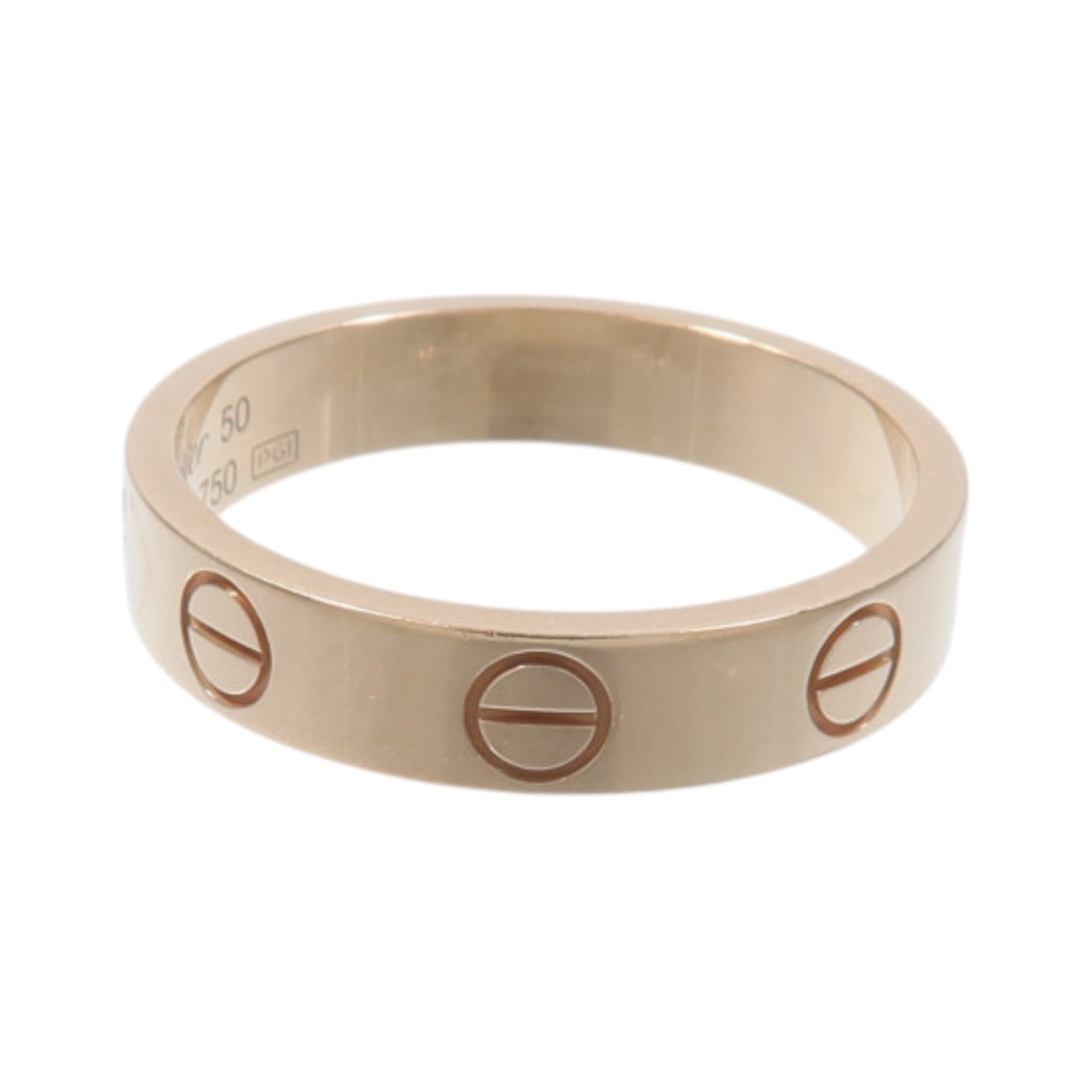 CARTIER 18K玫瑰金Mini Love Ring戒指