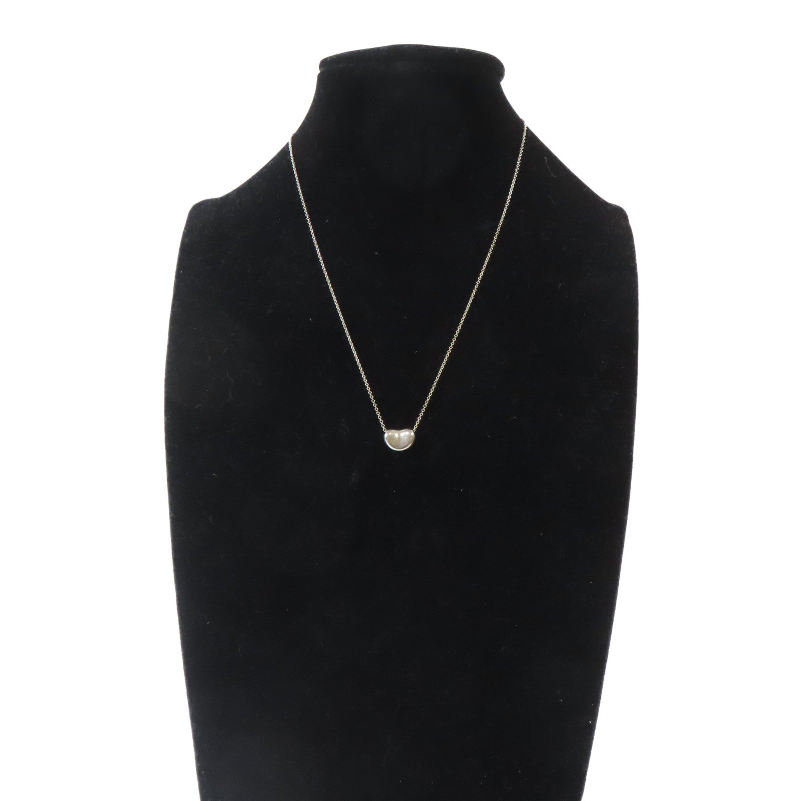 TIFFANY＆CO 925純銀Bean Necklace項鍊#42cm