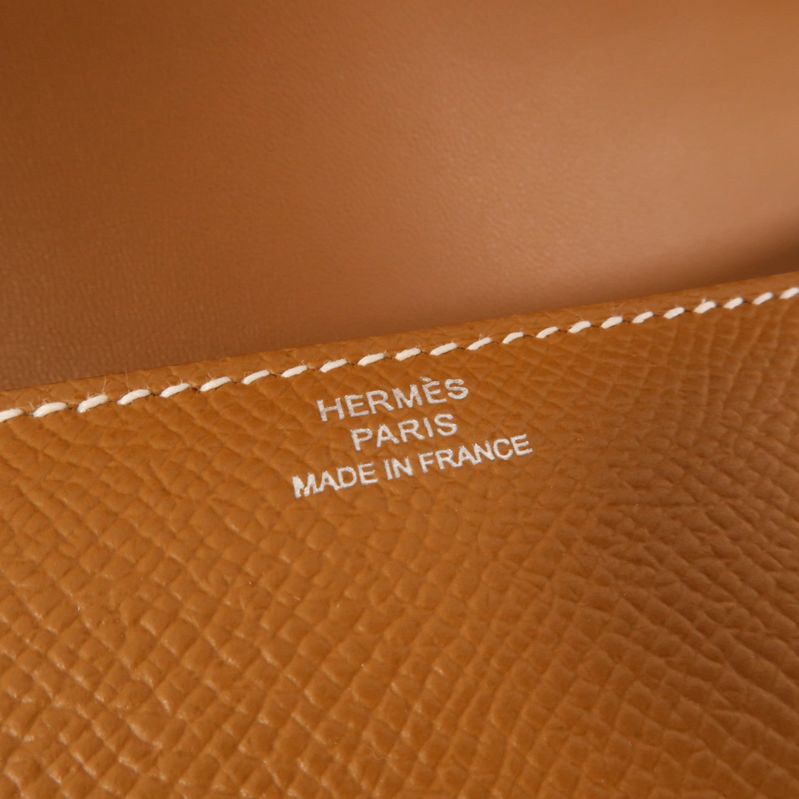 HERMES Epsom皮革Constance Elan肩背袋Gold