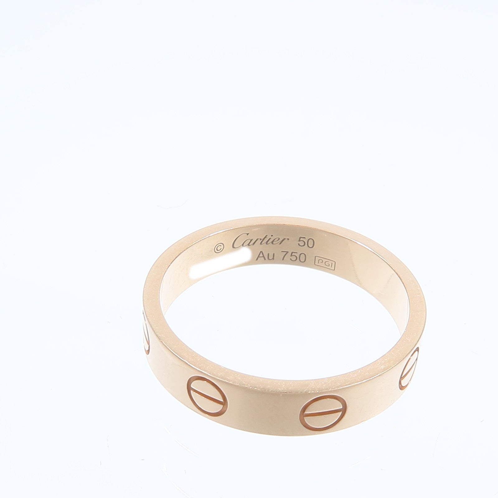 CARTIER 18K玫瑰金Mini Love Ring戒指