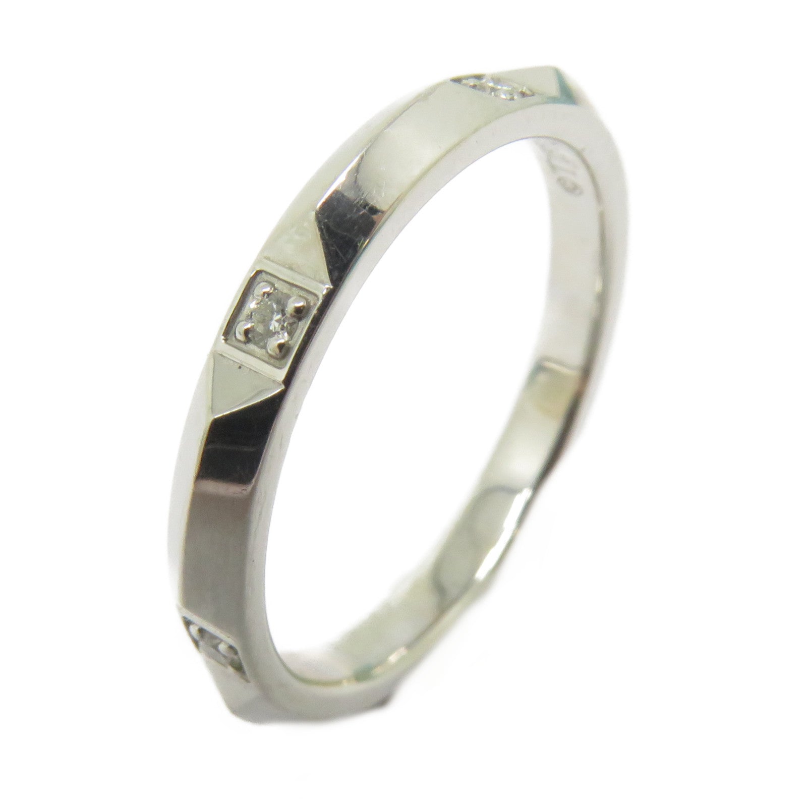 TIFFANY＆CO PT950鉑金Diamond Ring 0.05ct鑽石戒指US#7.5