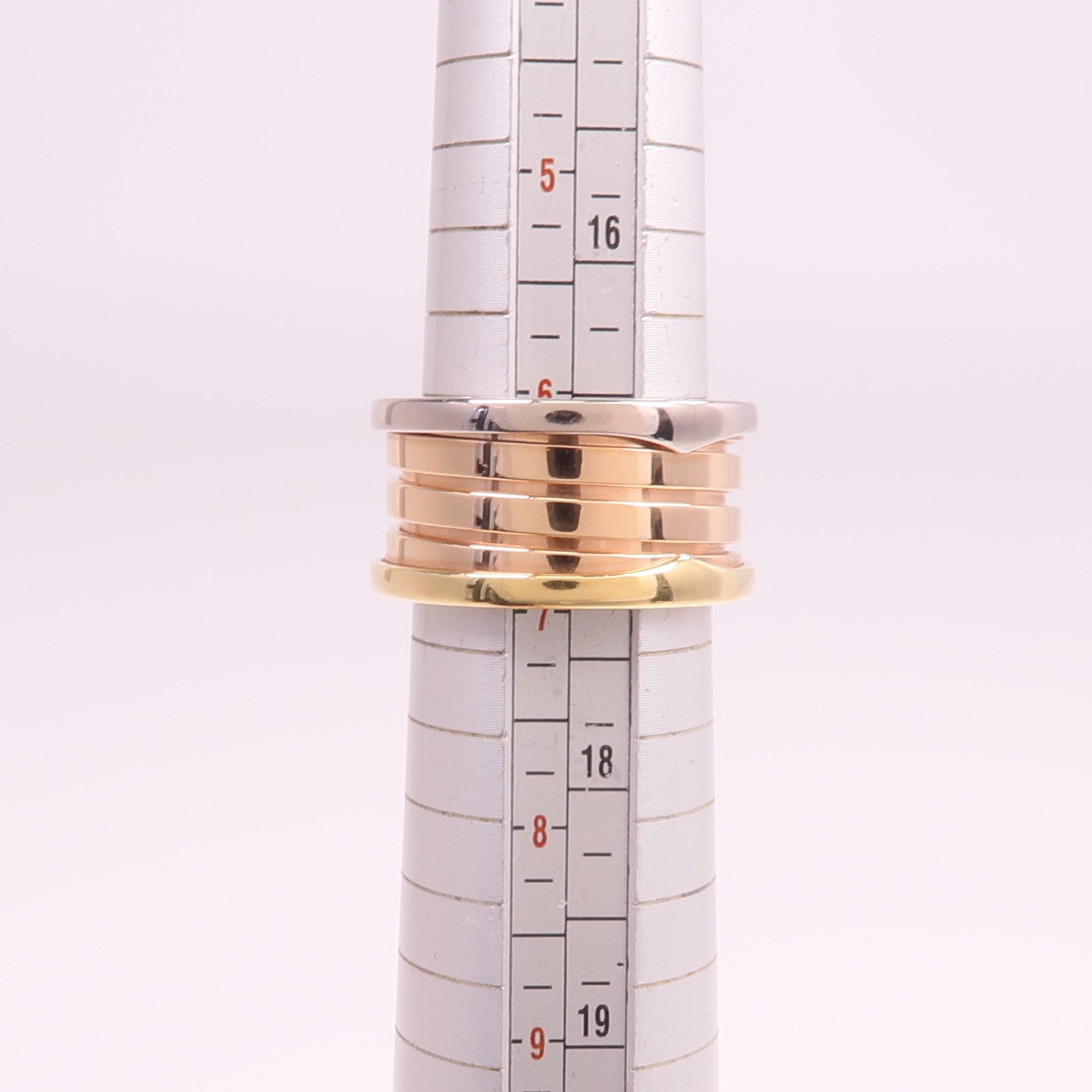 BVLGARI 18K黃金/白金/玫瑰金B-zero1戒指BVLGARI#54/US#6.5