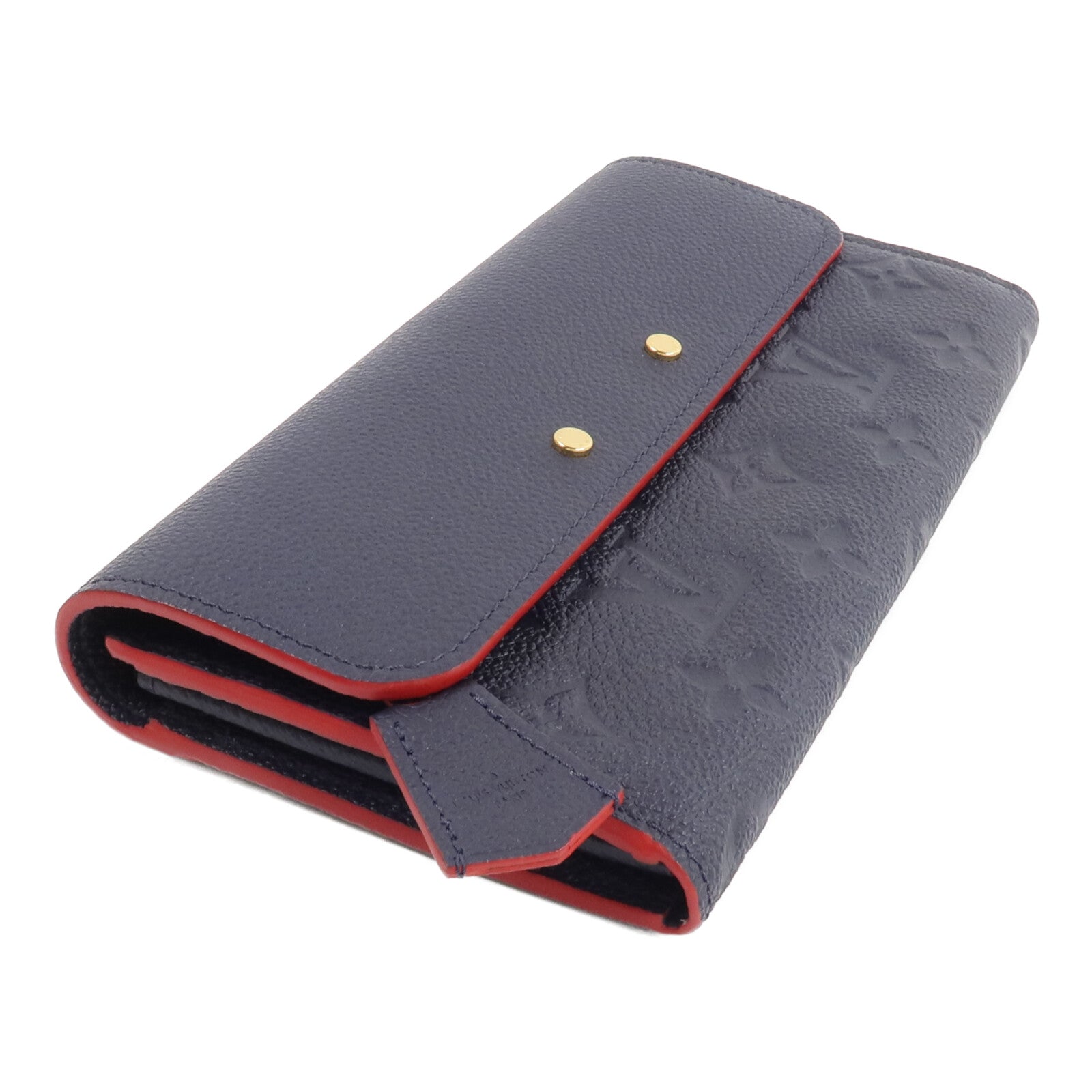 LOUIS VUITTON Monogram Empreinte Marine Long Wallet長錢包