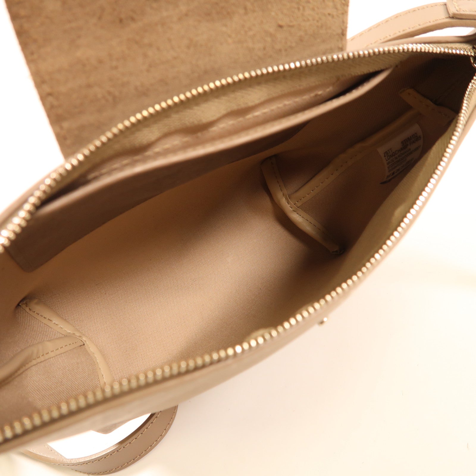 Longchamp 牛皮皮革Shoulder Bag銀扣肩背袋