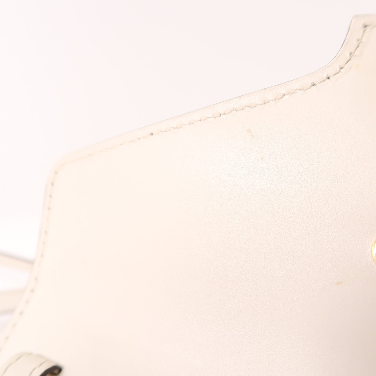 GUCCI GG GHW Sylvie 2Way Shoulder Hand Bag Calfskin Leather 470270 White