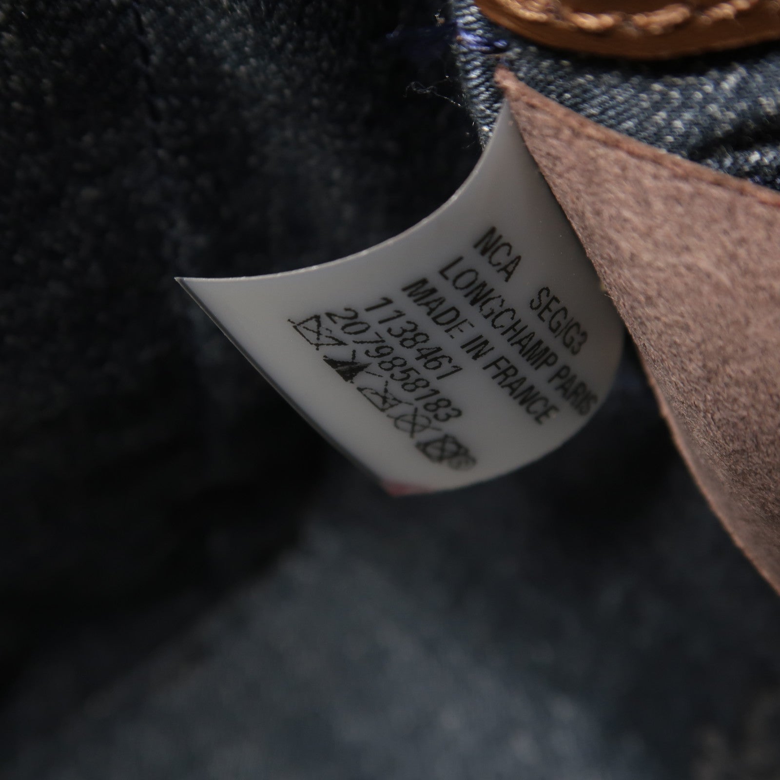 Longchamp 牛皮皮革Shoulder Bag銀扣肩背袋啡色