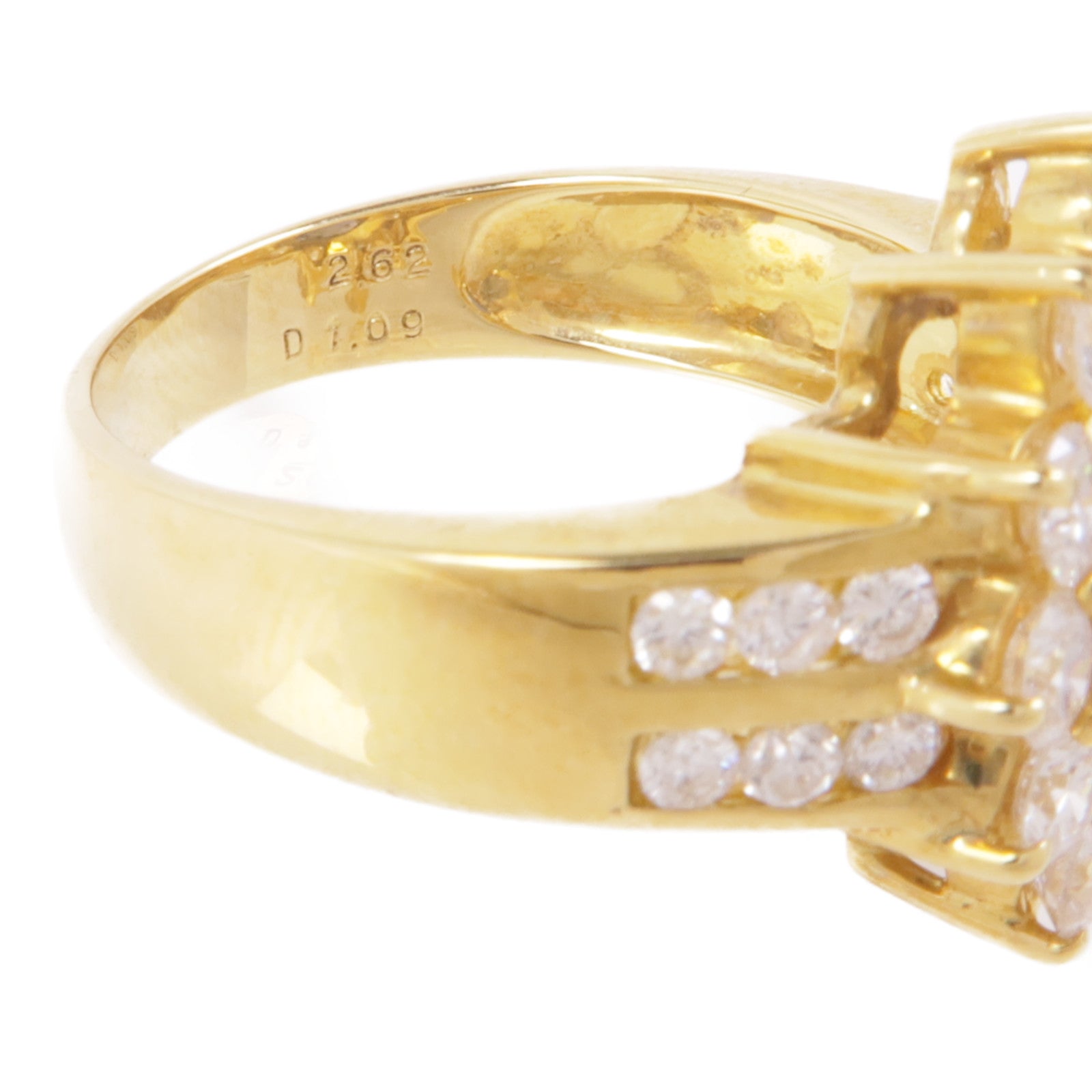 JEWELRY 【激減優惠】18K黃金Sapphire/Diamond Ring藍寶石/鑽石戒指US#5.5