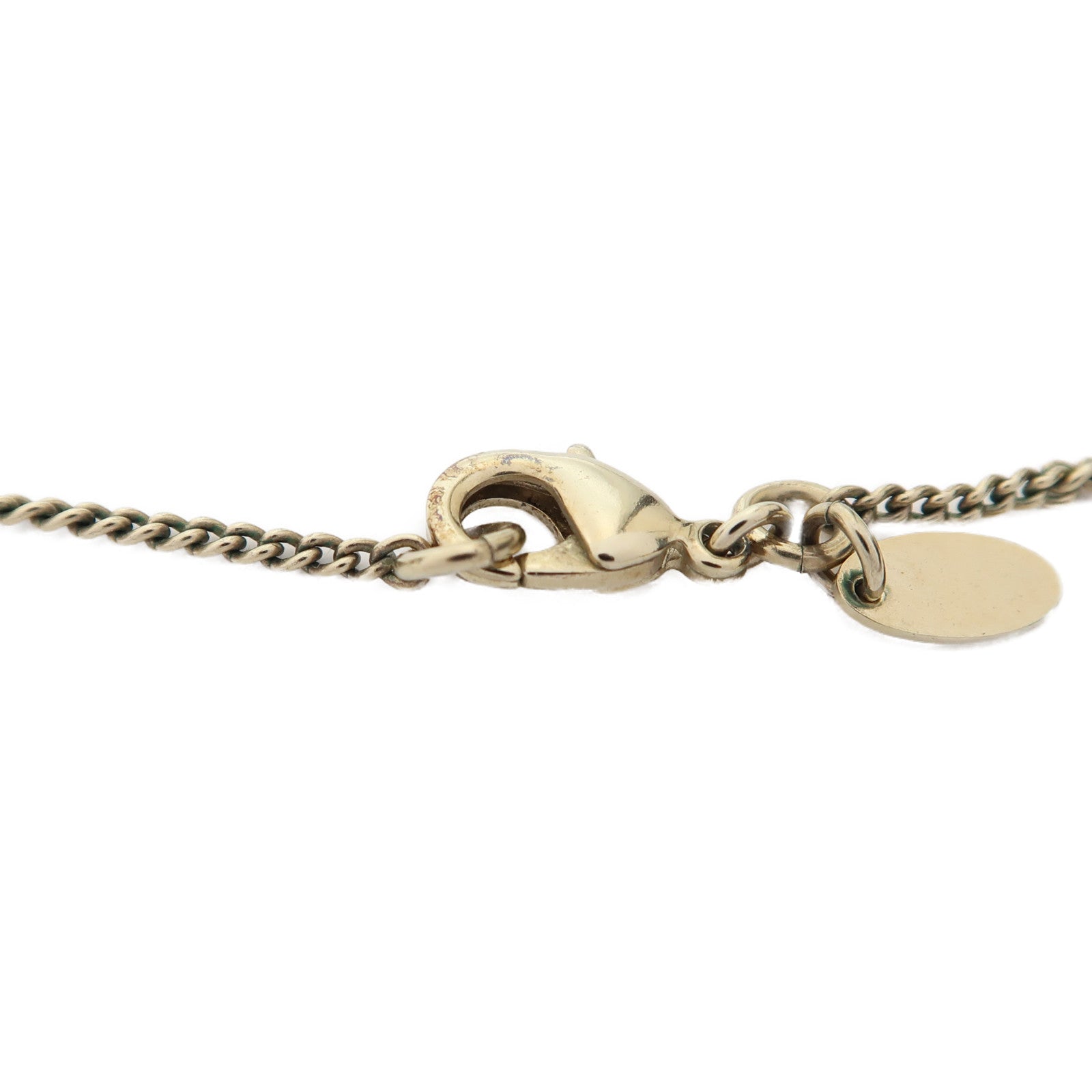 CHANEL 金屬Necklace項鍊黑色/白色