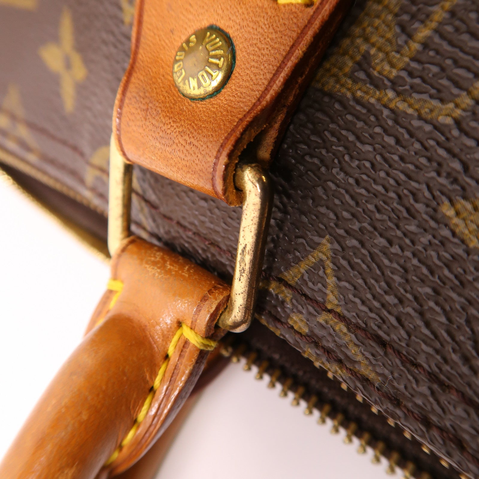 LOUIS VUITTON LV GHW Speedy 35 Hand Bag M41107 Monogram Brown