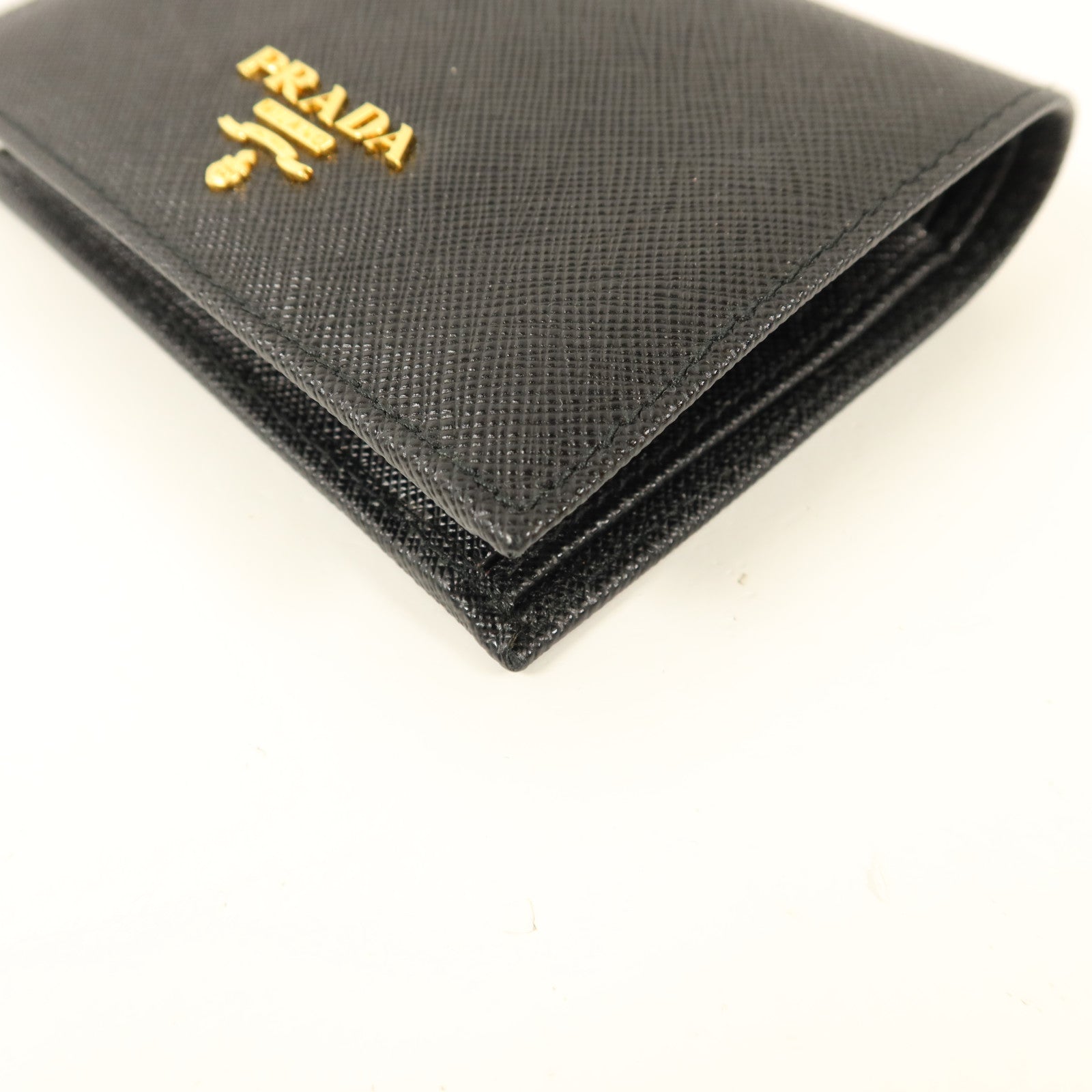 PRADA Saffiano皮革Small Bifold Wallet錢包