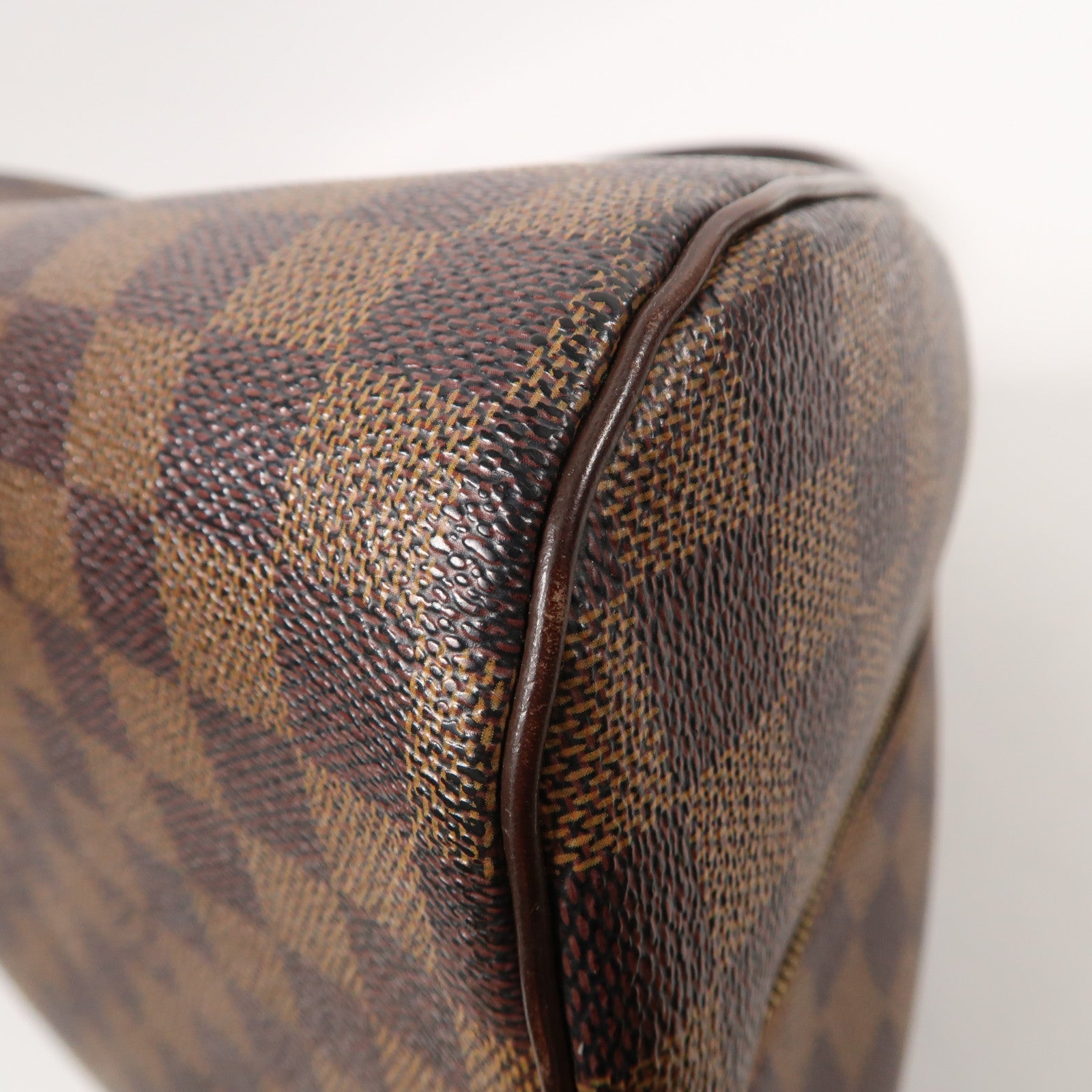 LOUIS VUITTON 【激減優惠】Damier Ribera MM 金扣手挽袋啡色
