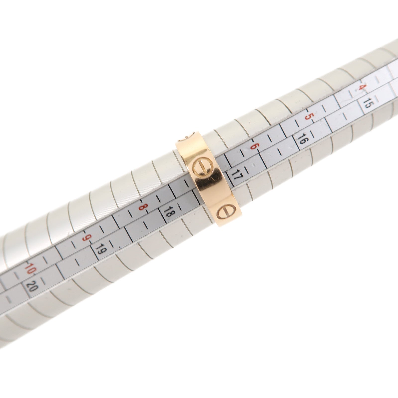 CARTIER 18K玫瑰金Love Ring戒指US#7/Cartier#54