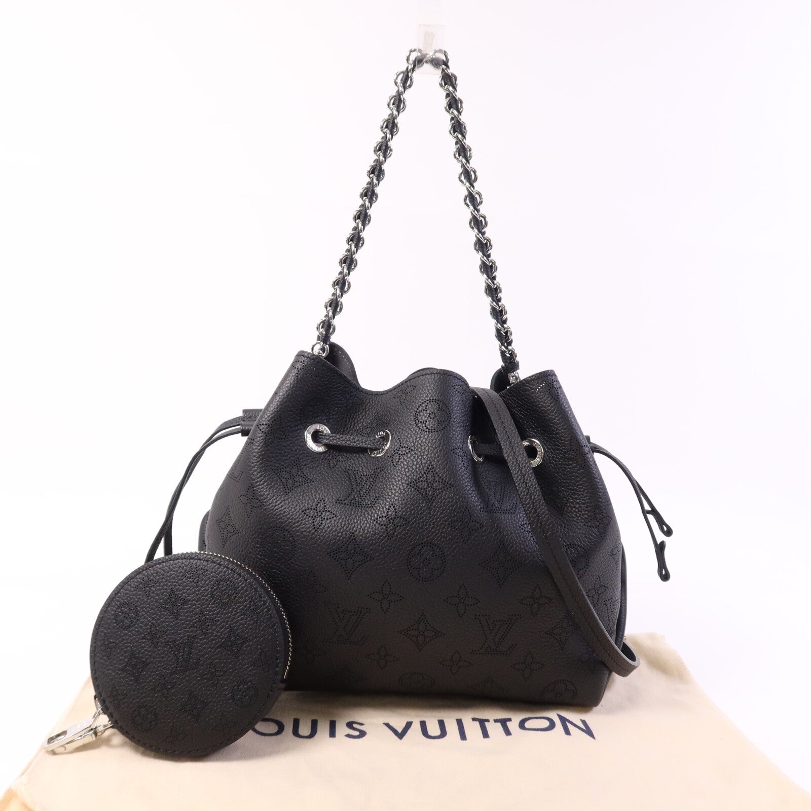 LOUIS VUITTON Mahina Bella銀扣手挽肩背兩用袋