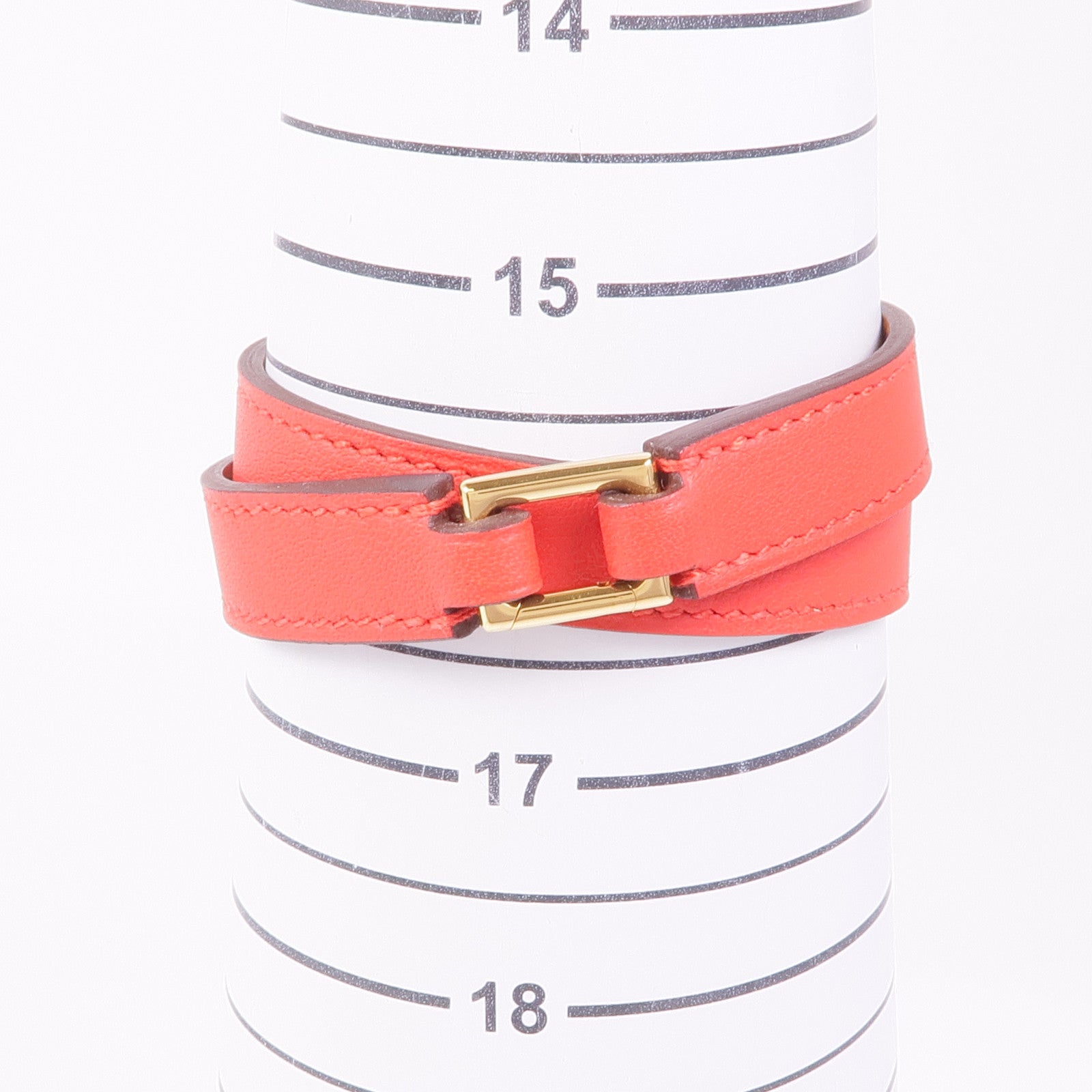 HERMES Swift皮革O'Kelly Bracelet金扣手帶