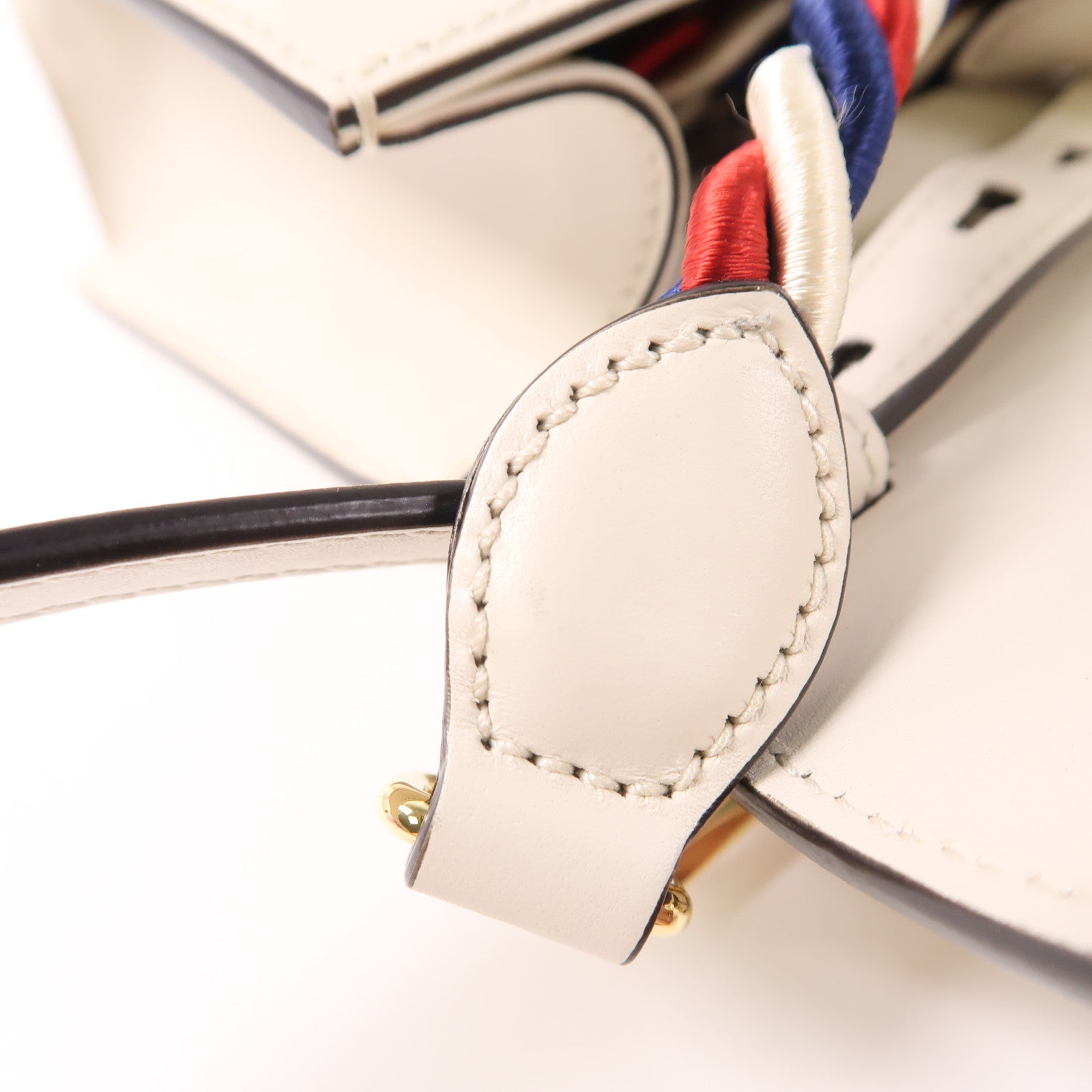 GUCCI GG GHW Sylvie 2Way Shoulder Hand Bag Calfskin Leather 470270 White