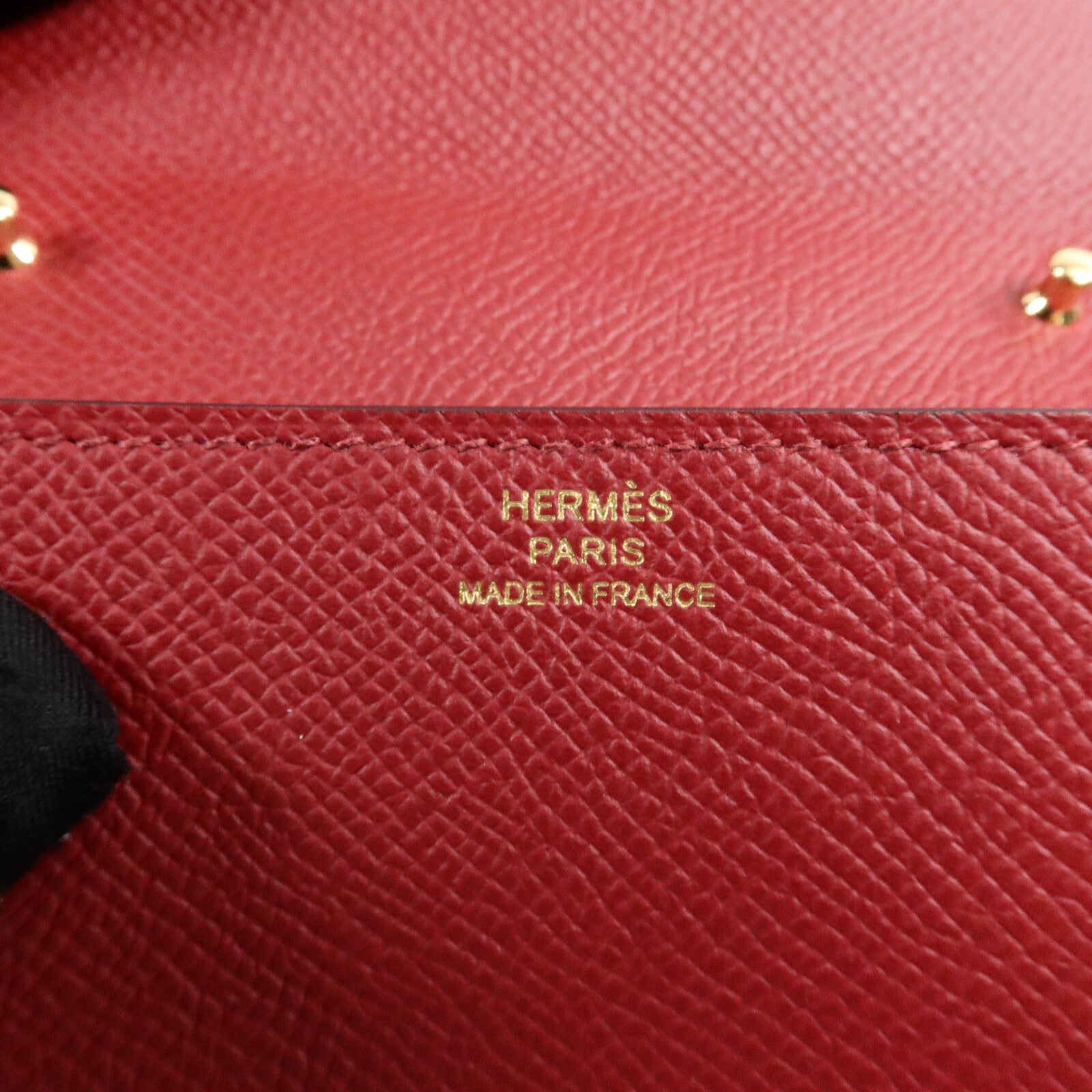 HERMES EpsomClic 16肩背袋Rouge Casaque