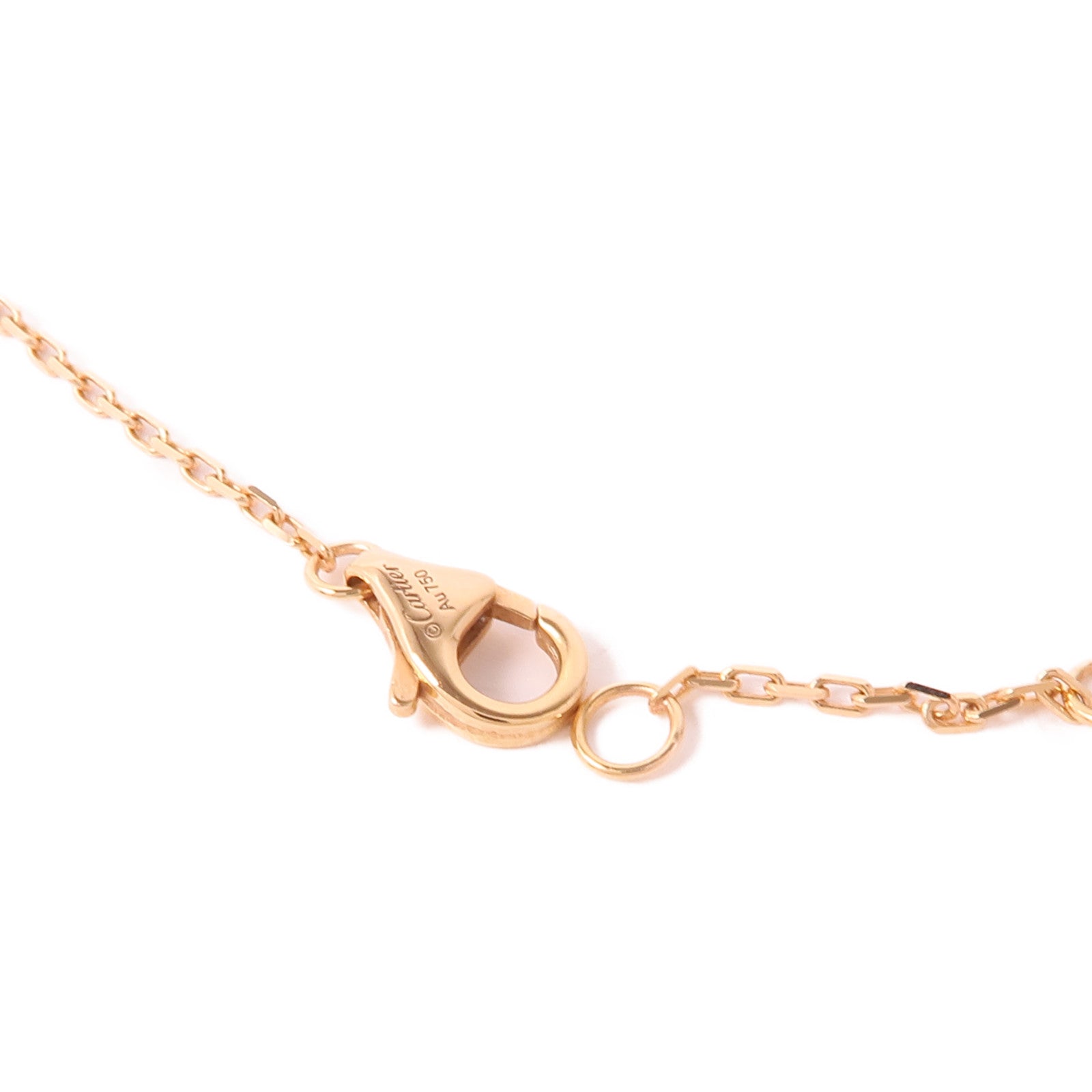 CARTIER 18K玫瑰金Juste Un Clou Necklace Diamond鑽石項鍊