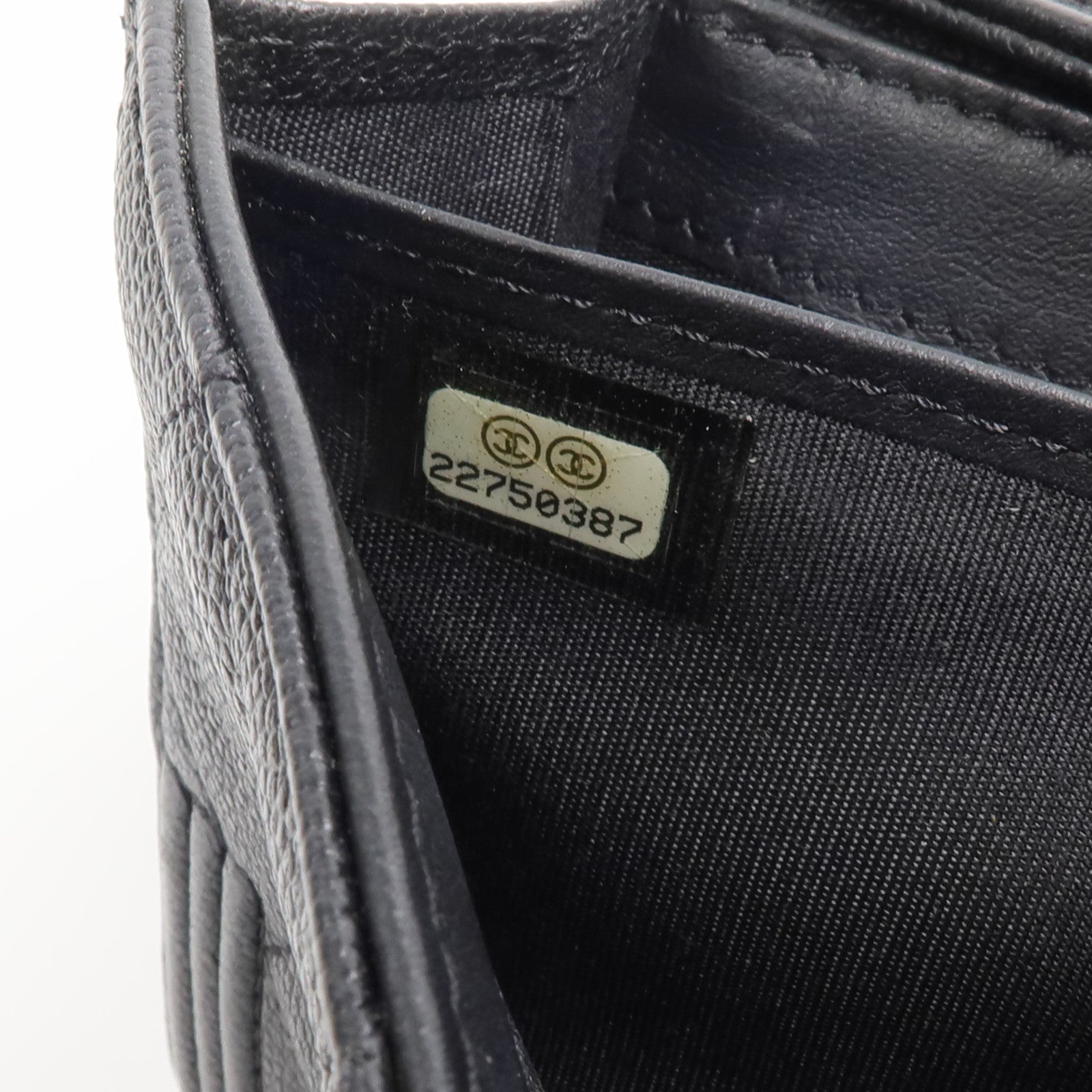 CHANEL 牛皮皮革Boy Long Wallet長錢包