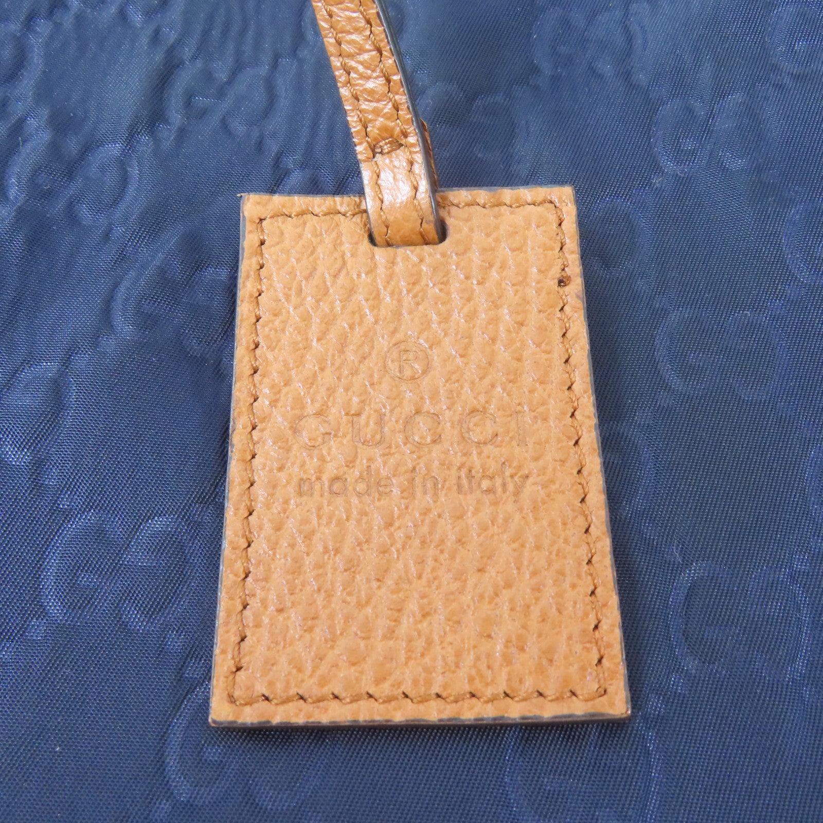GUCCI 尼龍Guccissima Medium Tote手挽袋深藍色