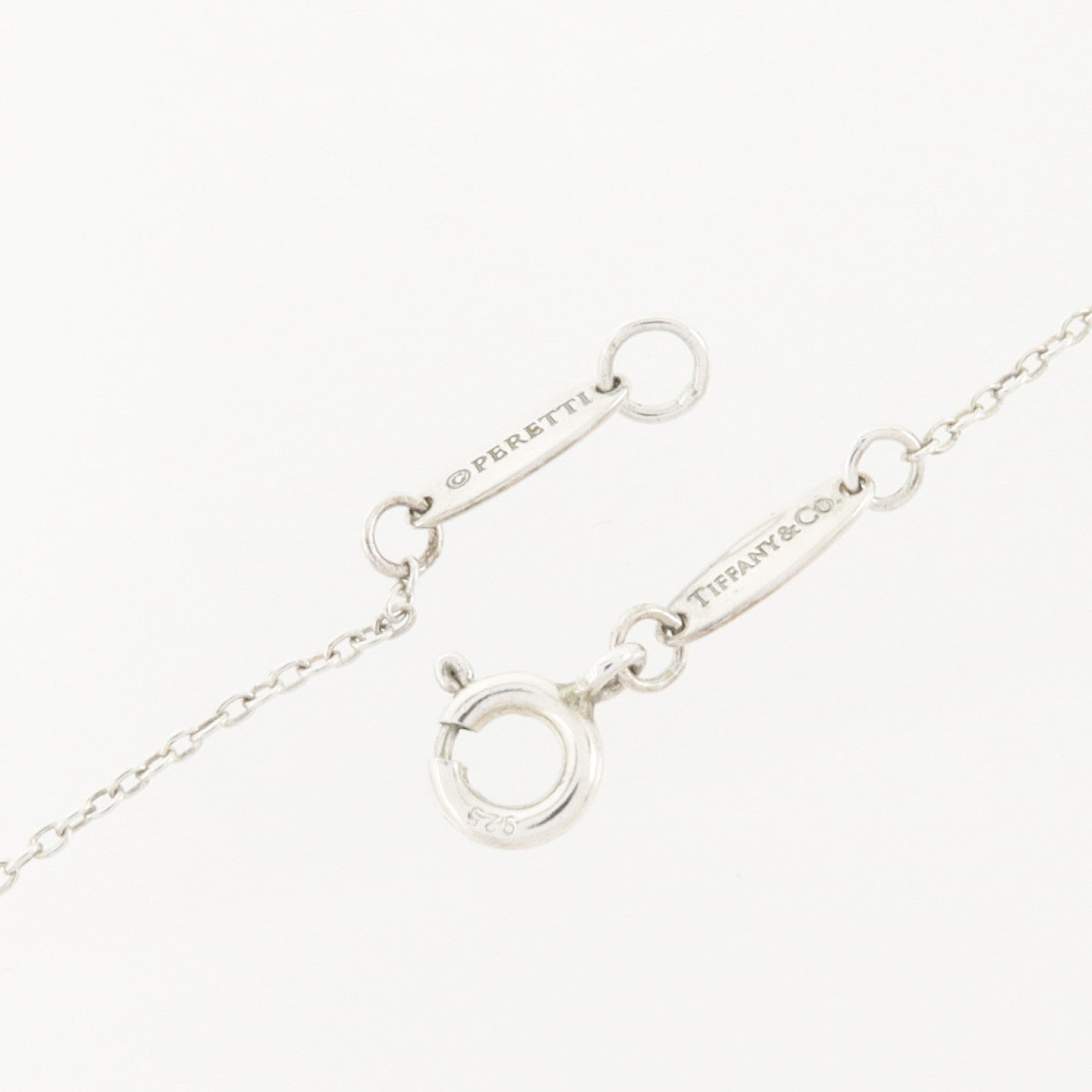 TIFFANY＆CO 925純銀Elsa Peretti Open Heart Necklace項鏈