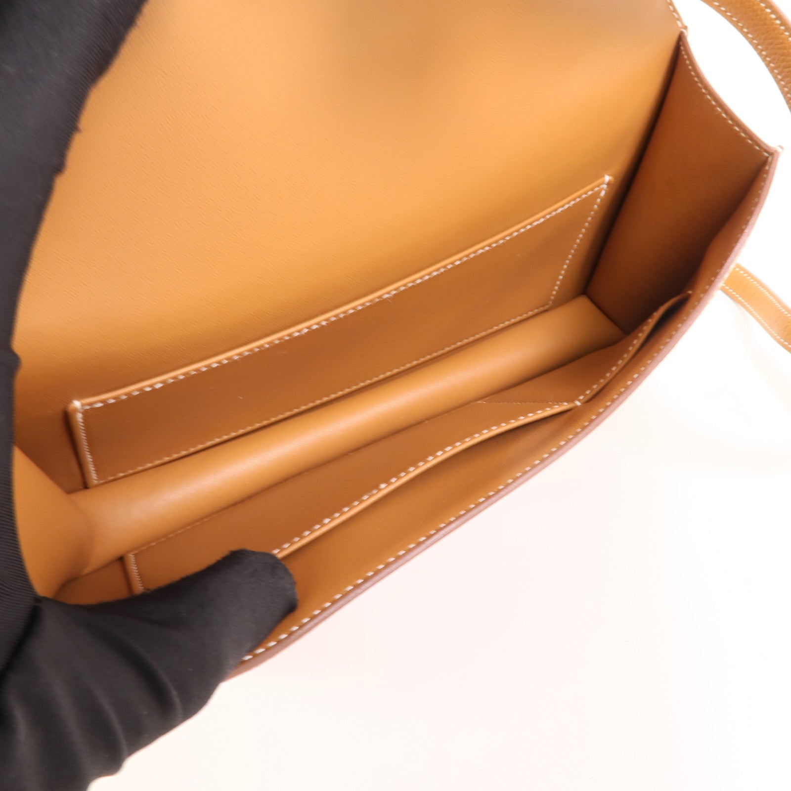 HERMES Epsom皮革Constance Elan肩背袋Gold