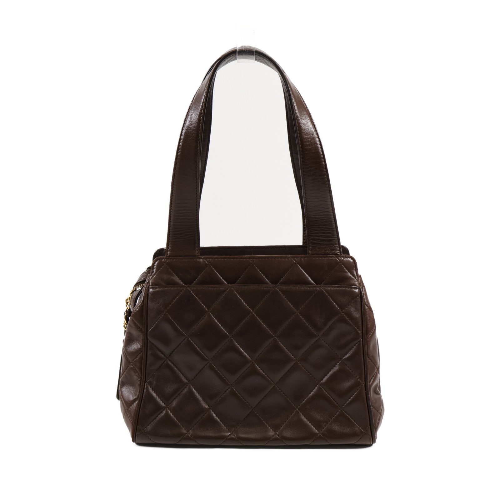 CHANEL 羊皮皮革Vintage Hand Bag金扣手挽袋