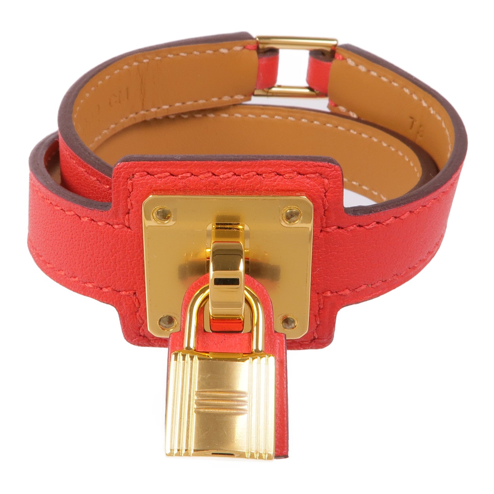 HERMES Swift皮革O'Kelly Bracelet金扣手帶
