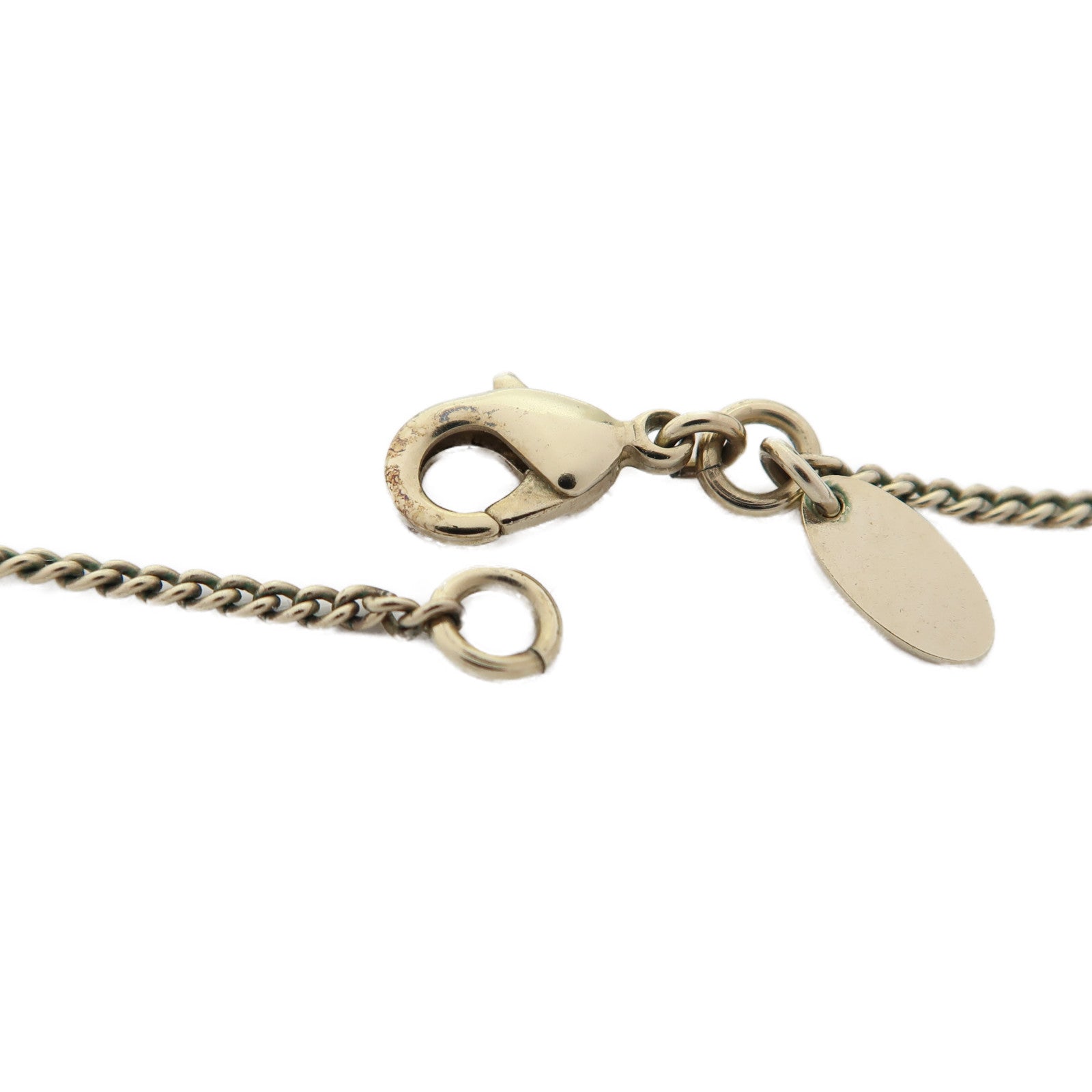 CHANEL 金屬Necklace項鍊黑色/白色