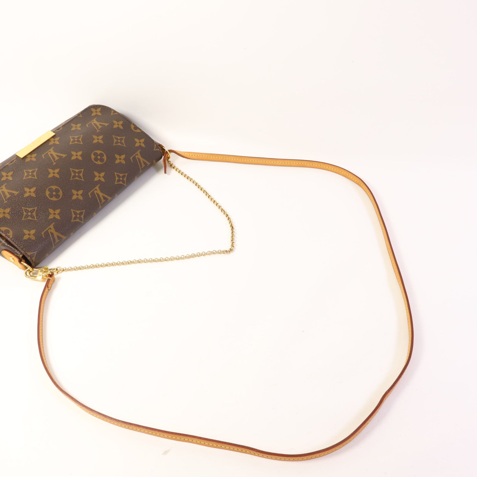 LOUIS VUITTON Monogram Favorite MM金扣手挽肩背兩用袋