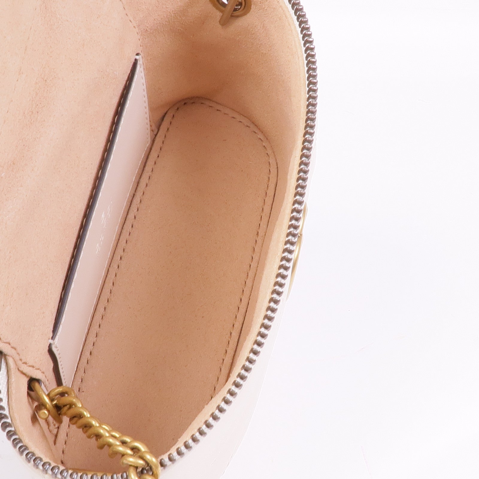 GUCCI 牛皮皮革GG Marmont金扣鏈帶肩背袋