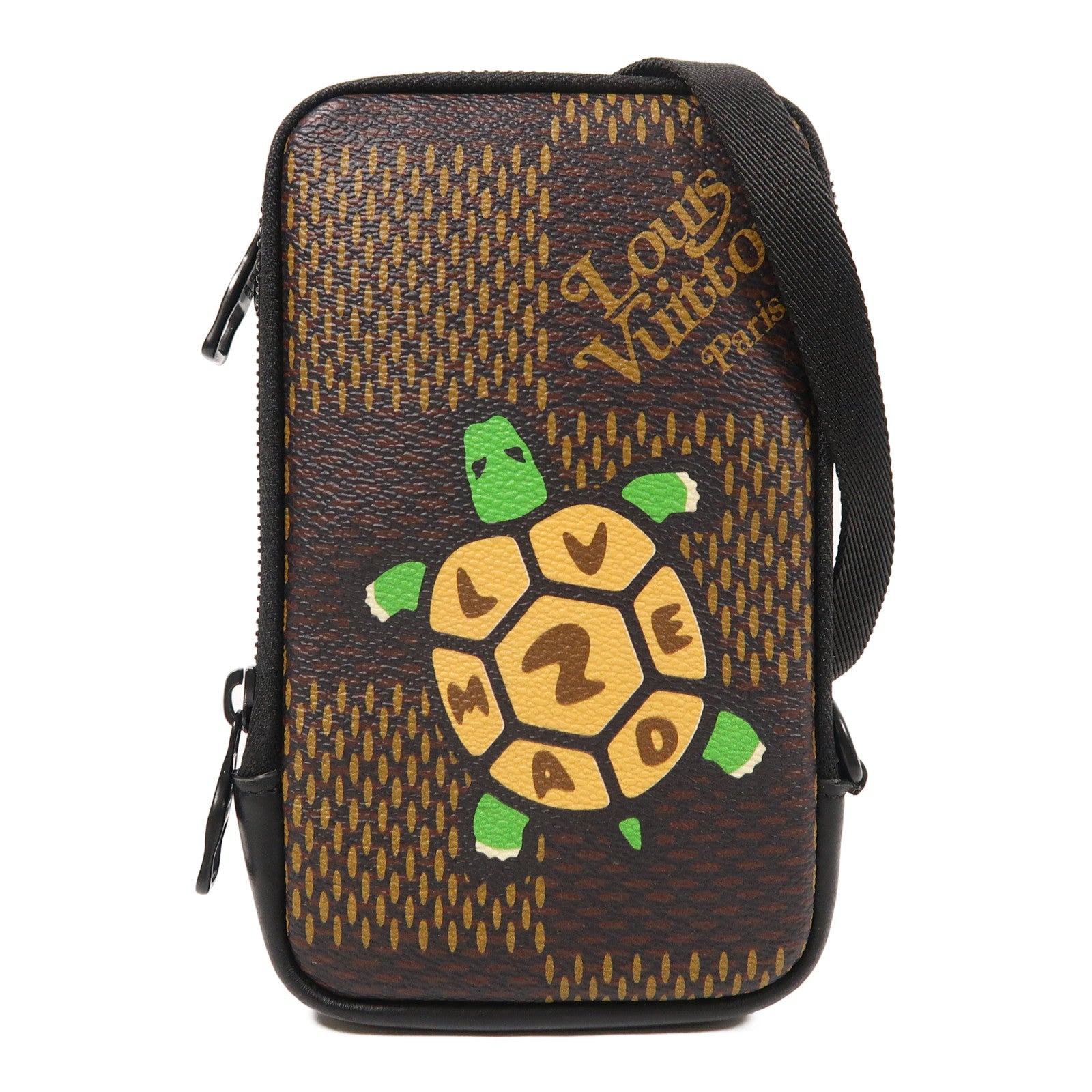 LOUIS VUITTON Damier LV x Nigo Phone Pouch肩背袋