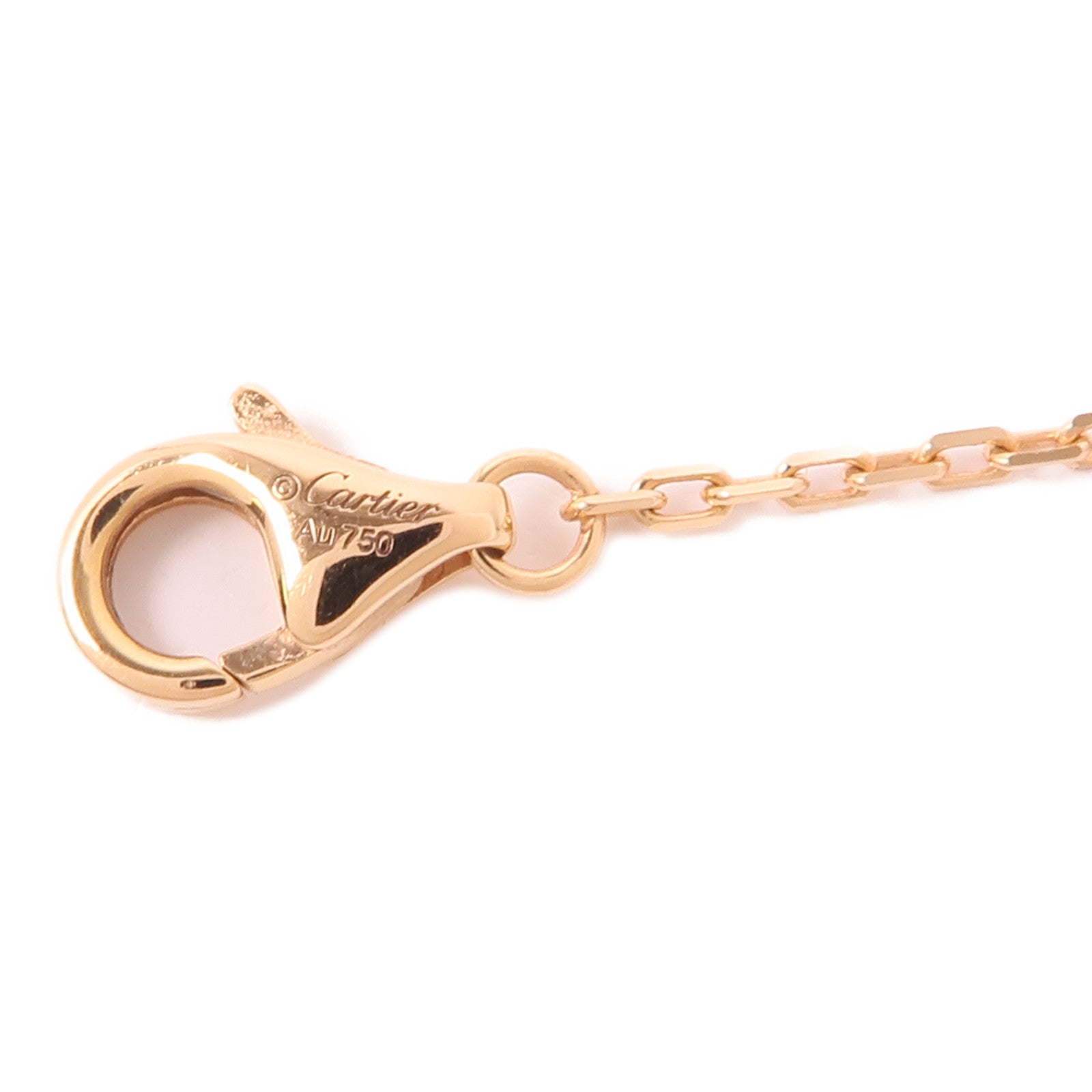 CARTIER 18K玫瑰金Juste Un Clou Necklace Diamond鑽石項鍊