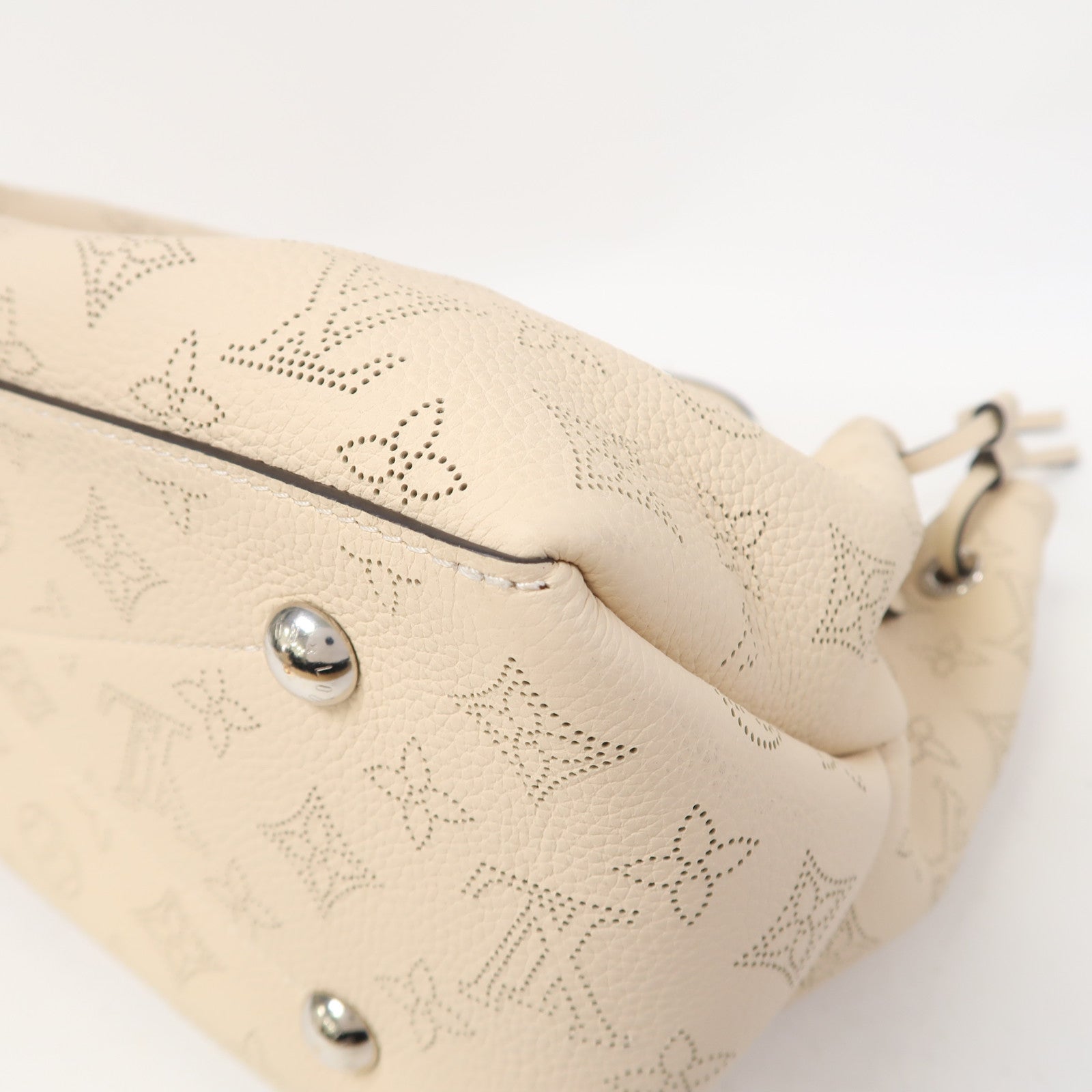 LOUIS VUITTON 【激減優惠】Mahina Bella Tote銀扣手挽肩背兩用袋米色