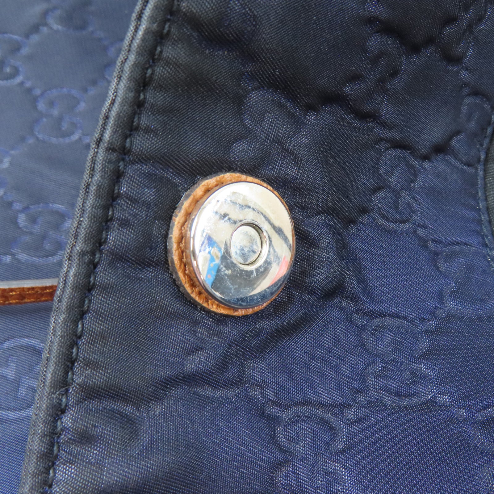 GUCCI 尼龍Guccissima Medium Tote手挽袋深藍色