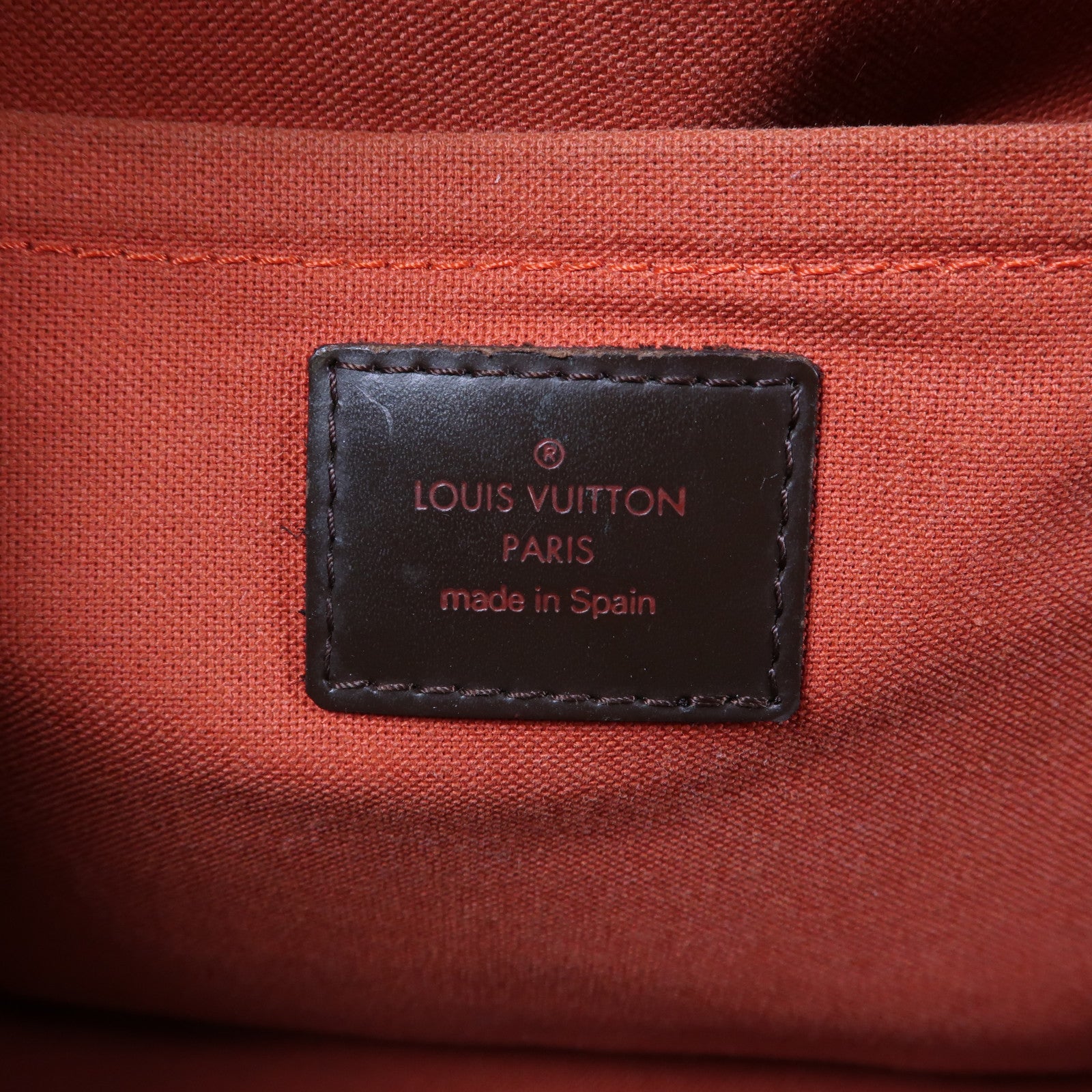 LOUIS VUITTON 【激減優惠】Damier Ribera MM 金扣手挽袋啡色