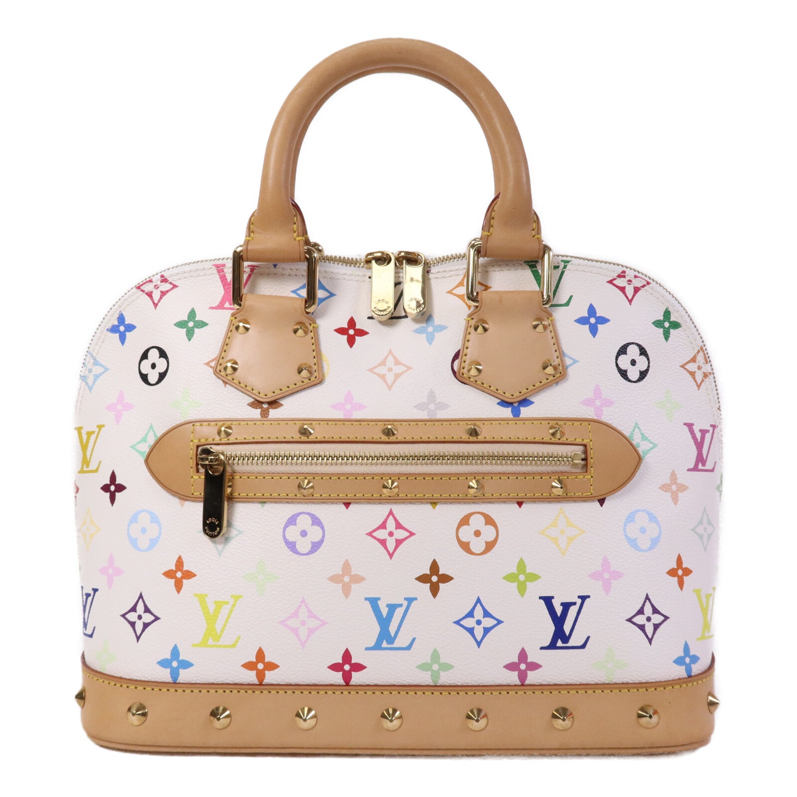 LOUIS VUITTON Monogram Multicolore Alma金扣手挽袋