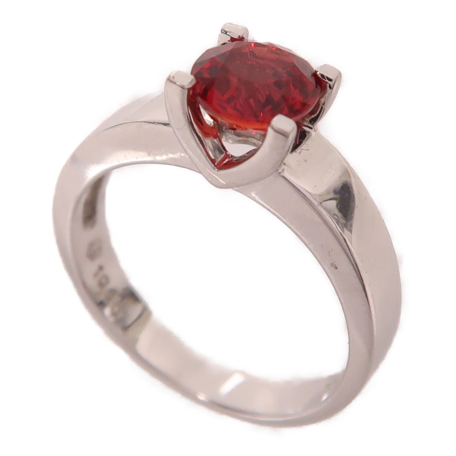 JEWELRY 【激減優惠】18K白金Topaz Ring1.06ct拓帕石戒指US#4.75