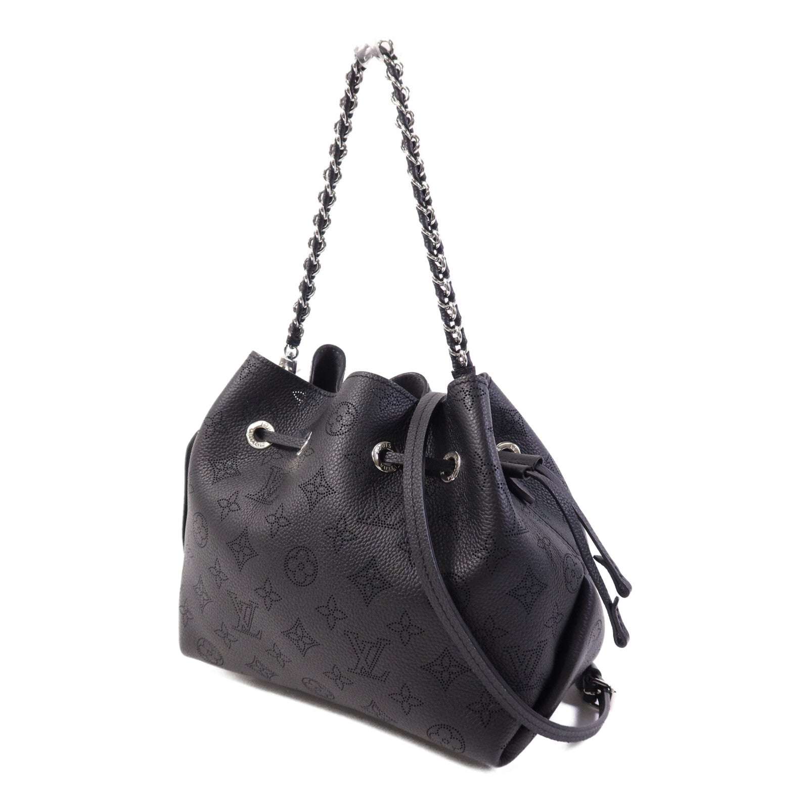 LOUIS VUITTON Mahina Bella銀扣手挽肩背兩用袋