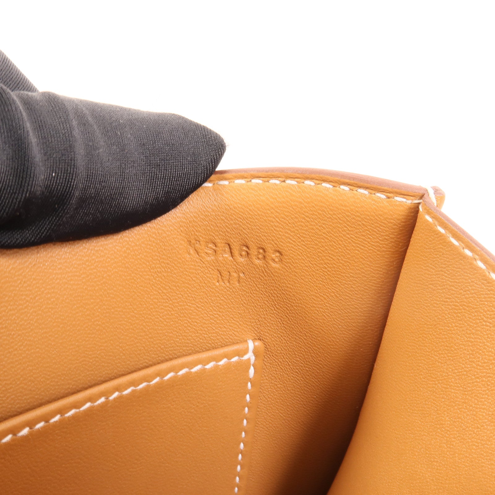 HERMES Epsom皮革Constance Elan肩背袋Gold