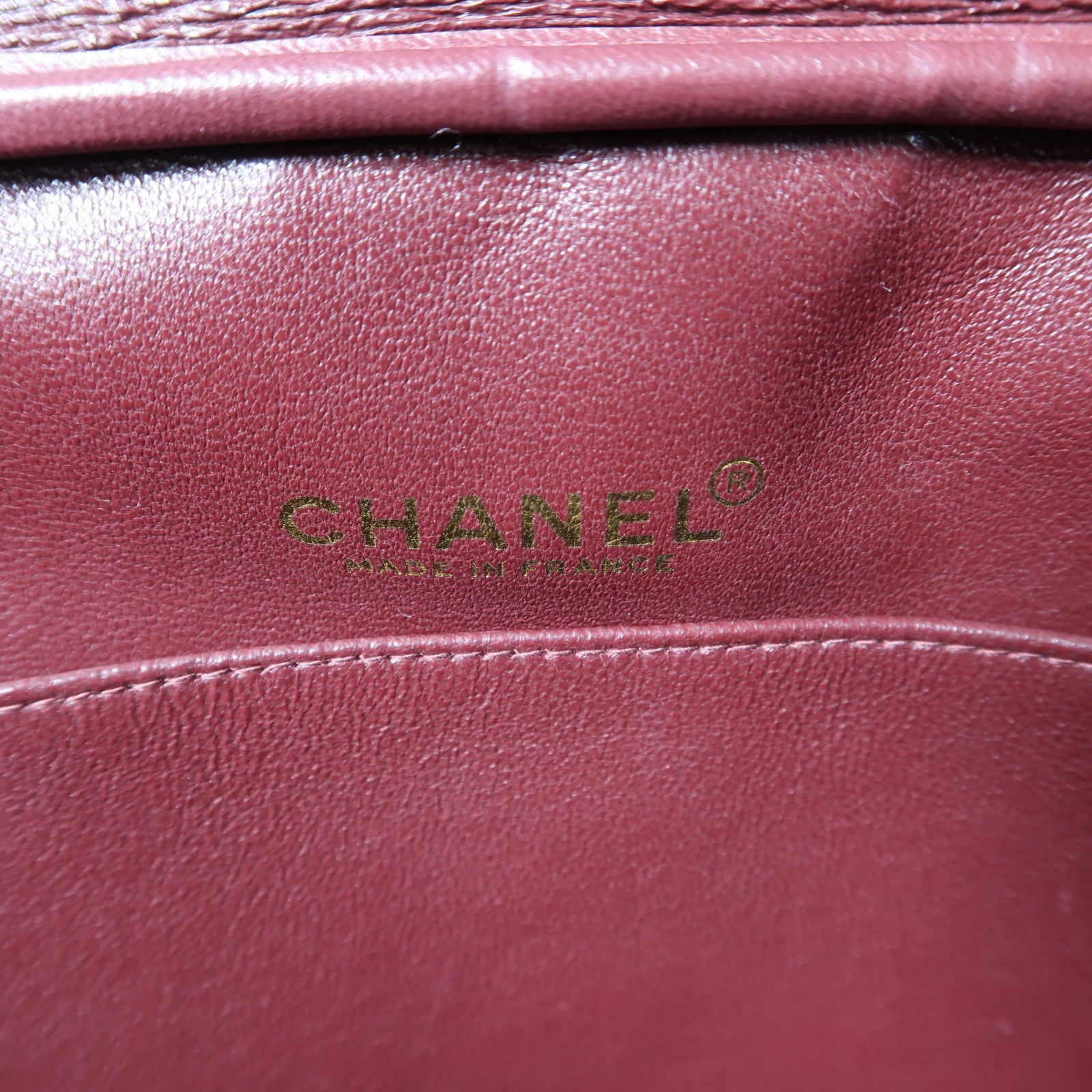 CHANEL 菱格牛皮皮革Shoulder Bag金扣鏈帶肩背袋黑色