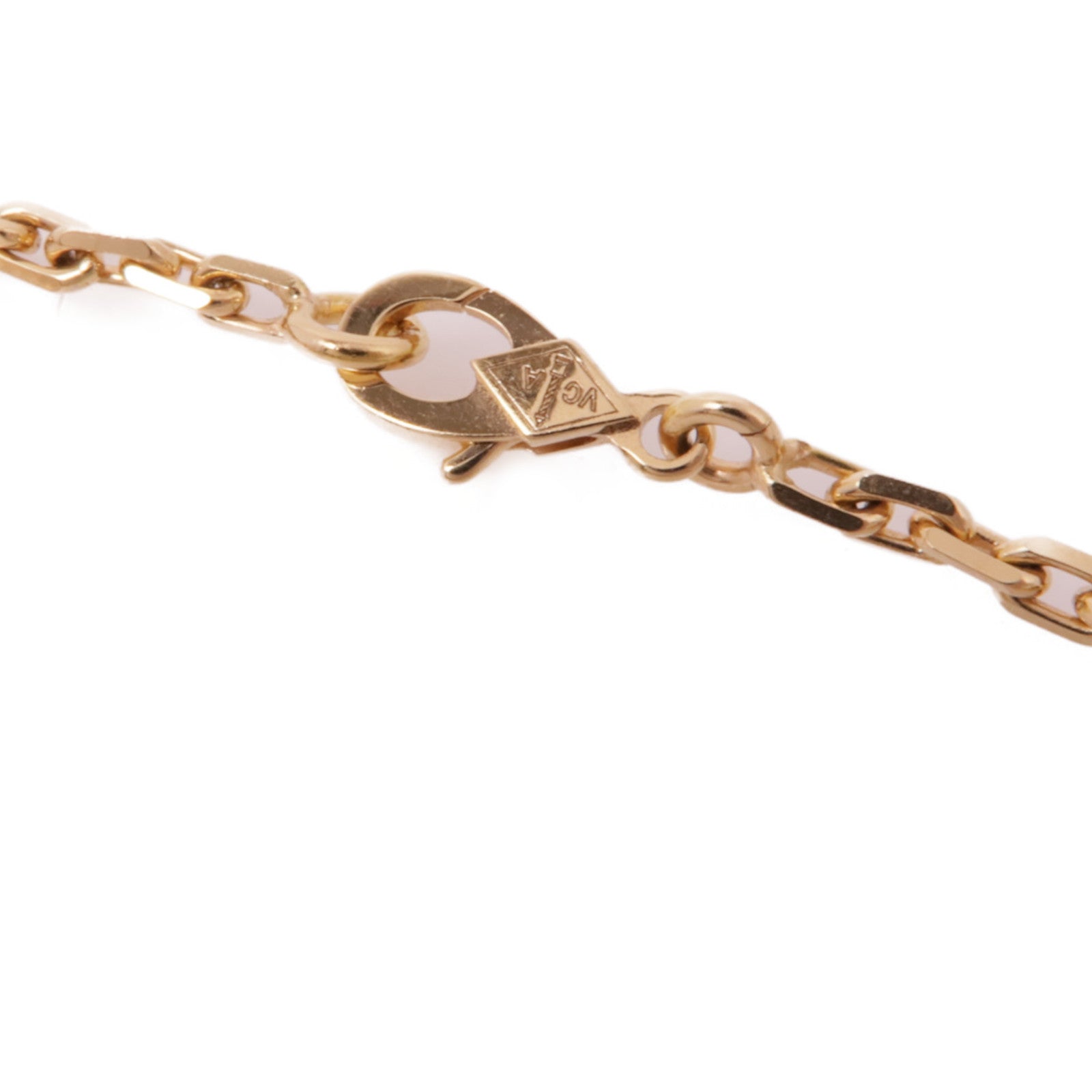 Van Cleef & Arpels 18K玫瑰金Lucky Spring Bracelet紅玉髓/珍珠母手鏈